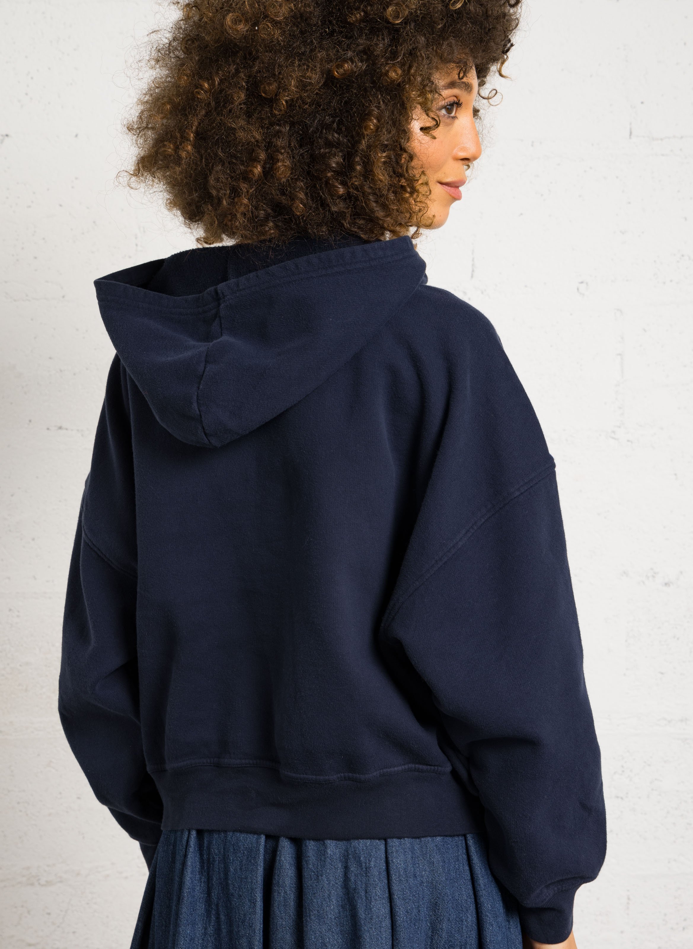 Oversize-Kapuzensweatshirt AMERICAN VINTAGE Blau