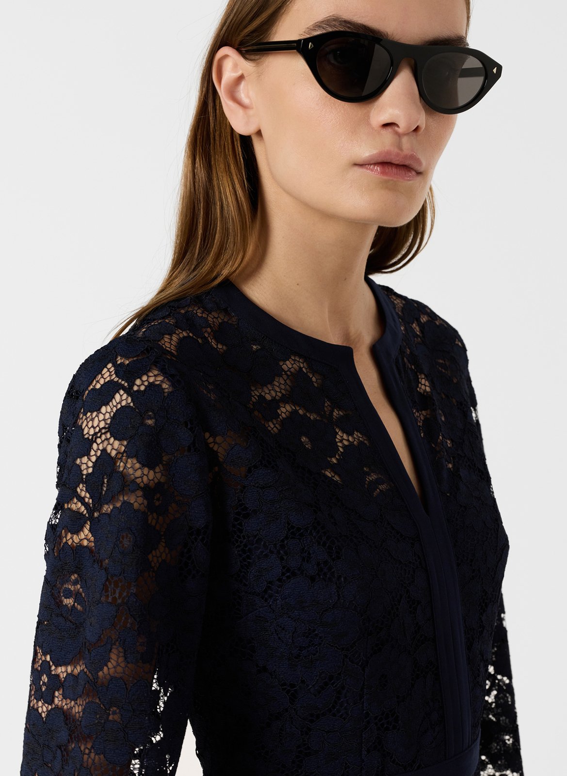 Kleid aus Spitze GERARD DAREL Blau