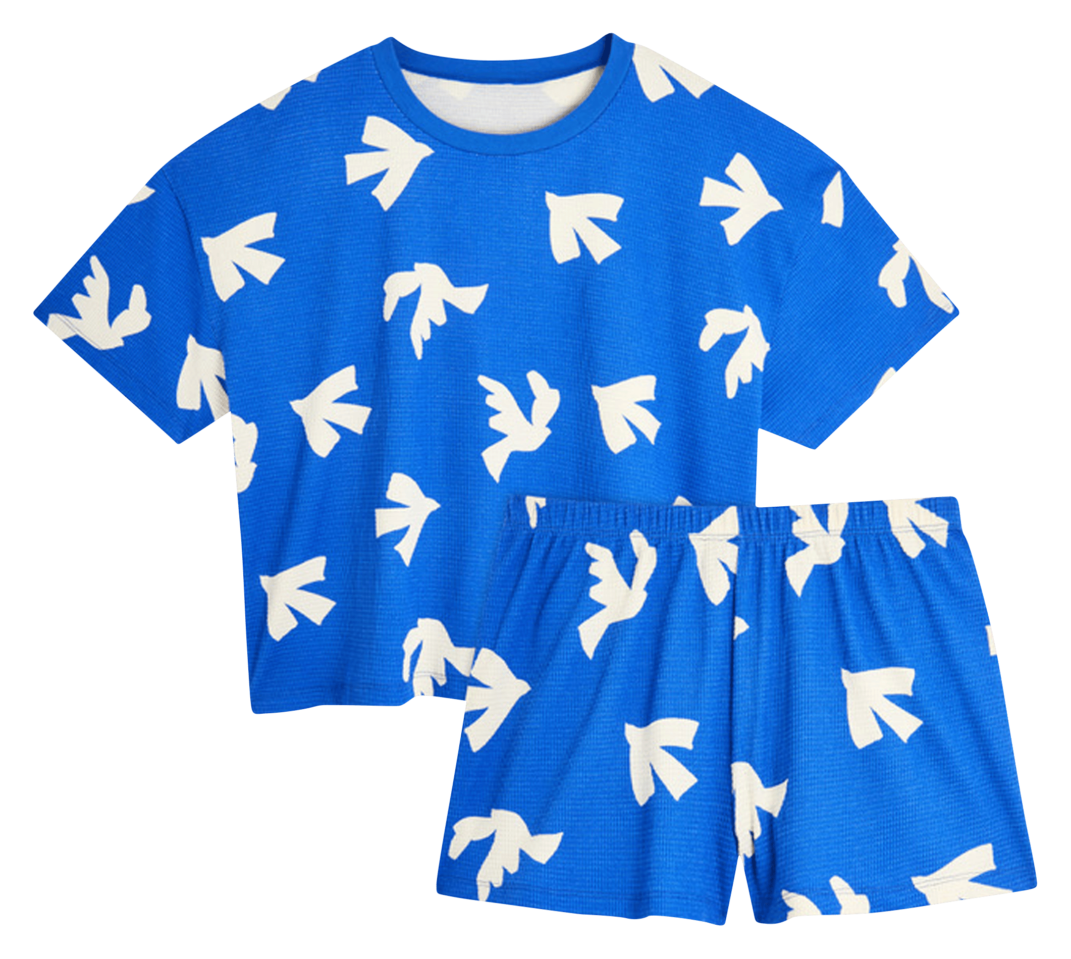 Pyjama short oversize imprimé WE ARE JOLIES Bleu