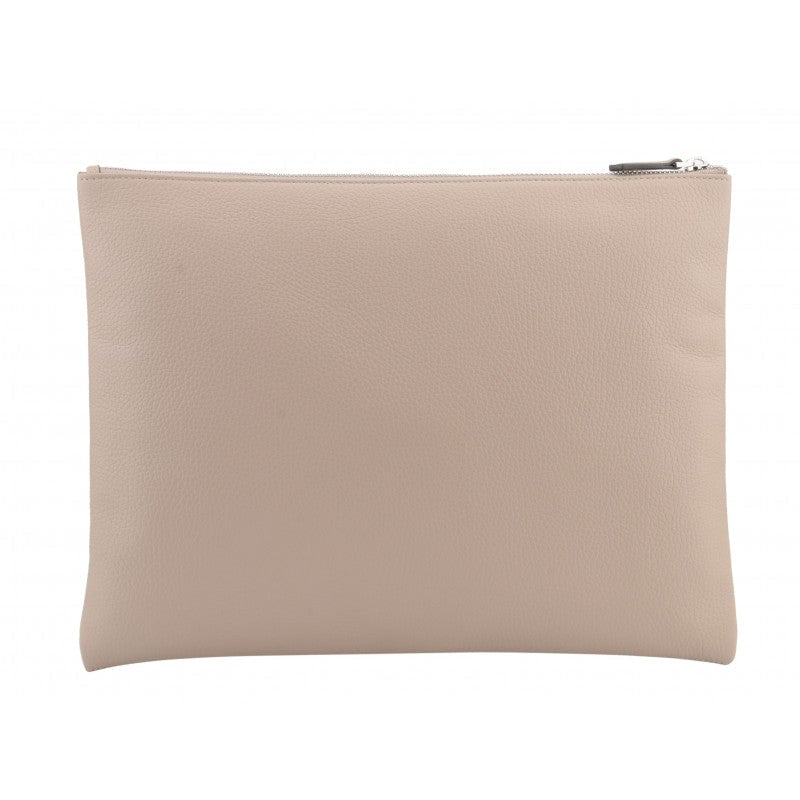 Calfskin leather shoulder bag Brown