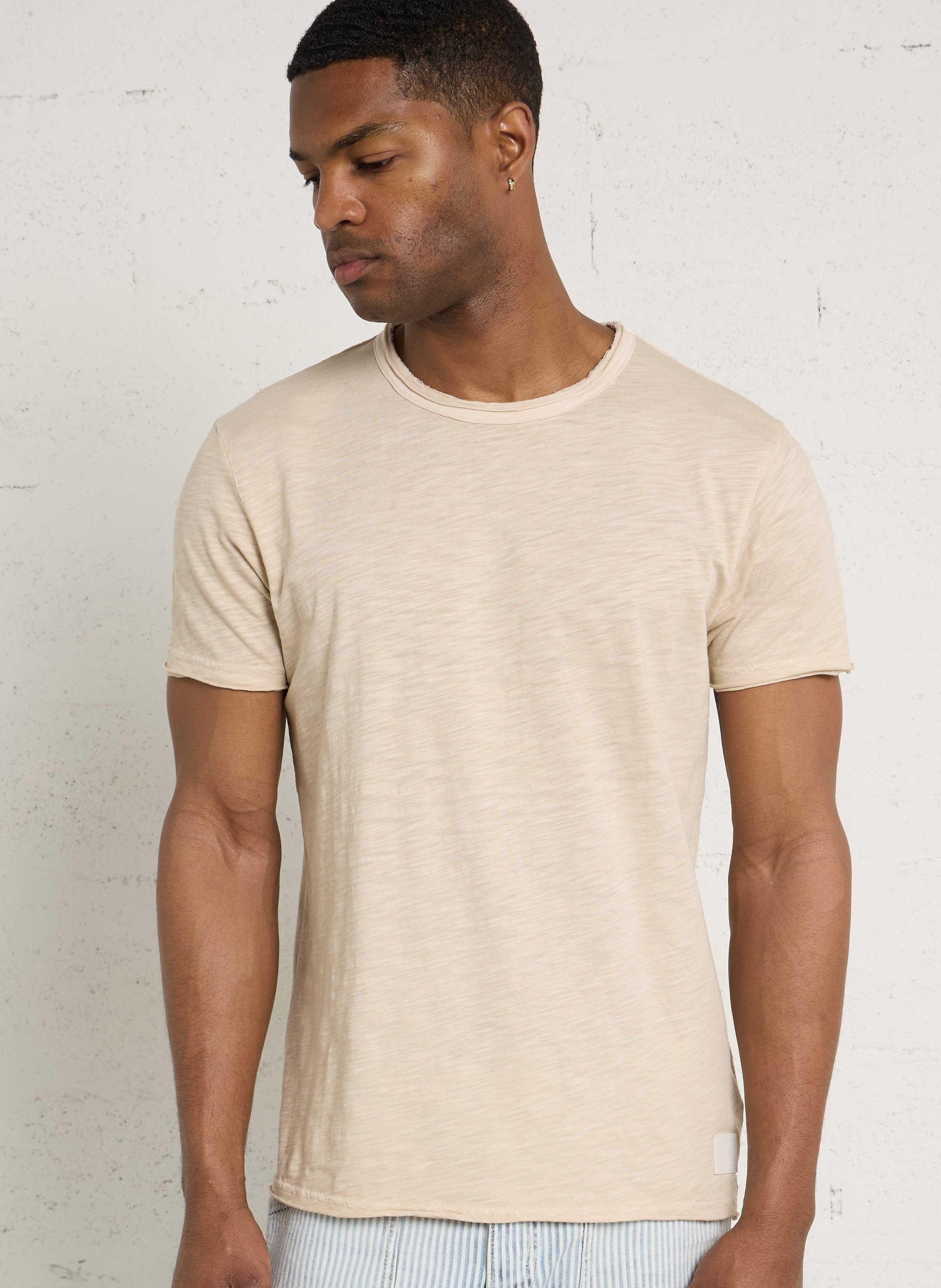 T-shirt met korte mouwen in effen kleur LE TEMPS DES CERISES Grijs