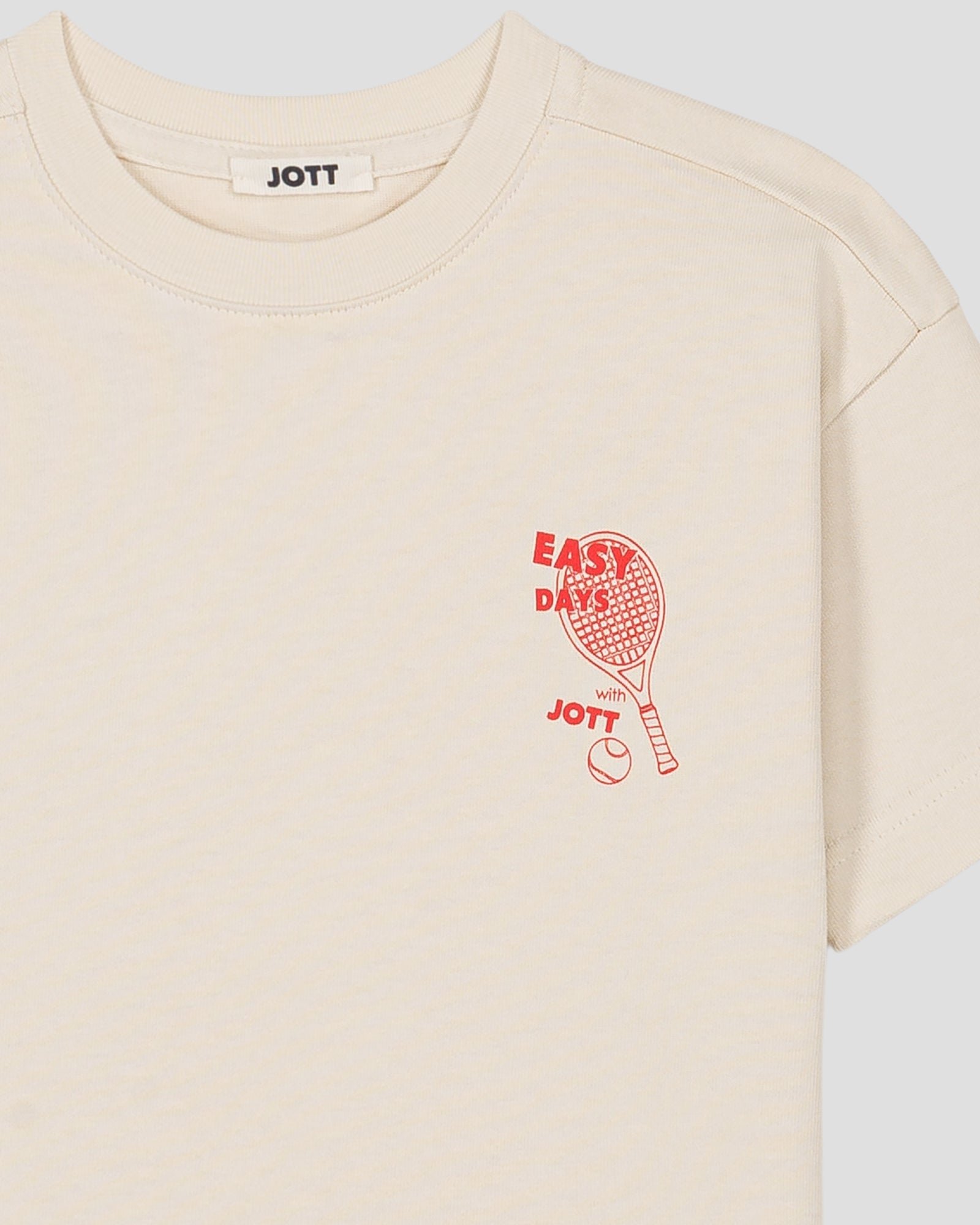 T-shirt enfant col rond imprimé mattia JOTT Blanc