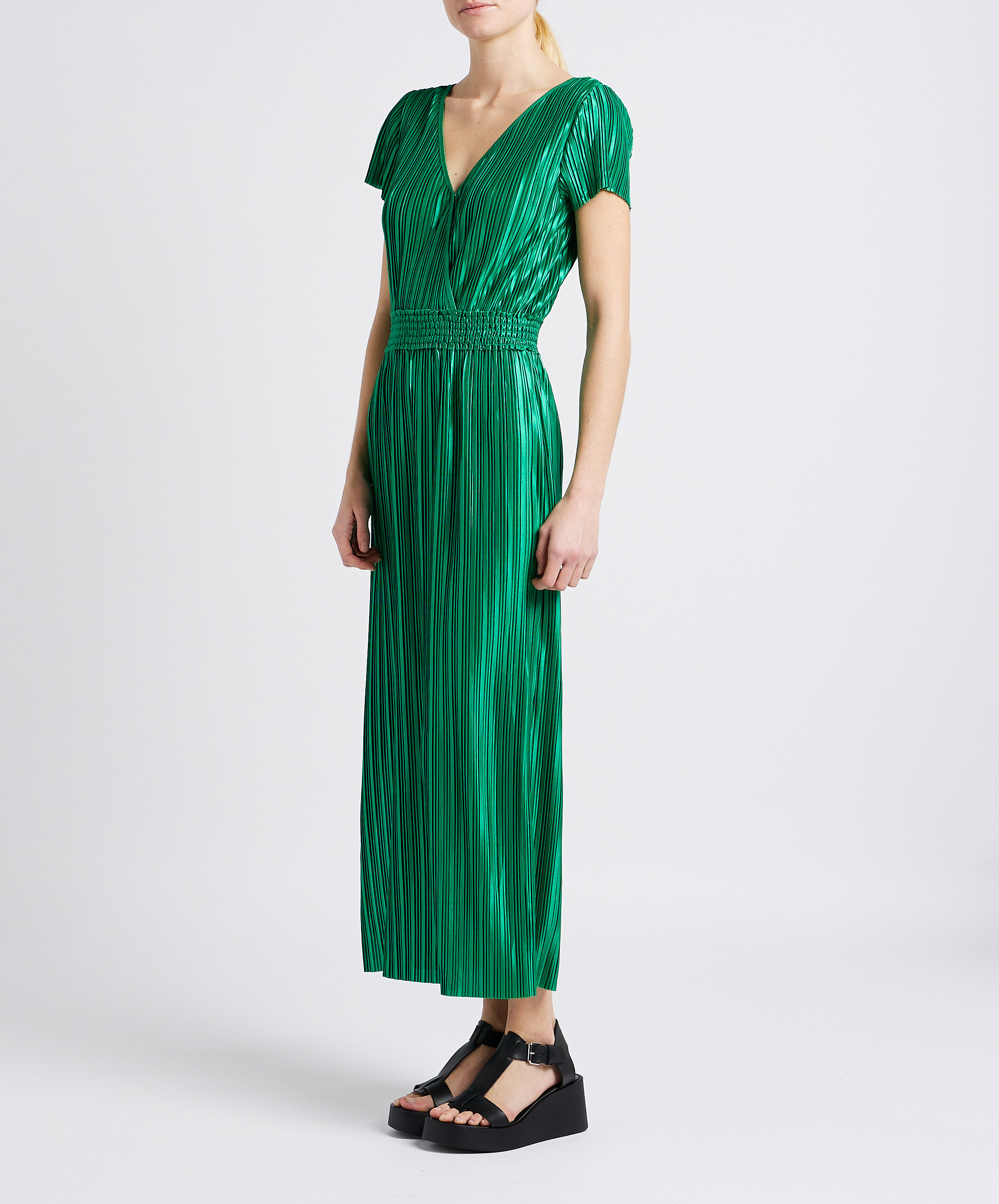 Sandales compensées en cuir JONAK Noir