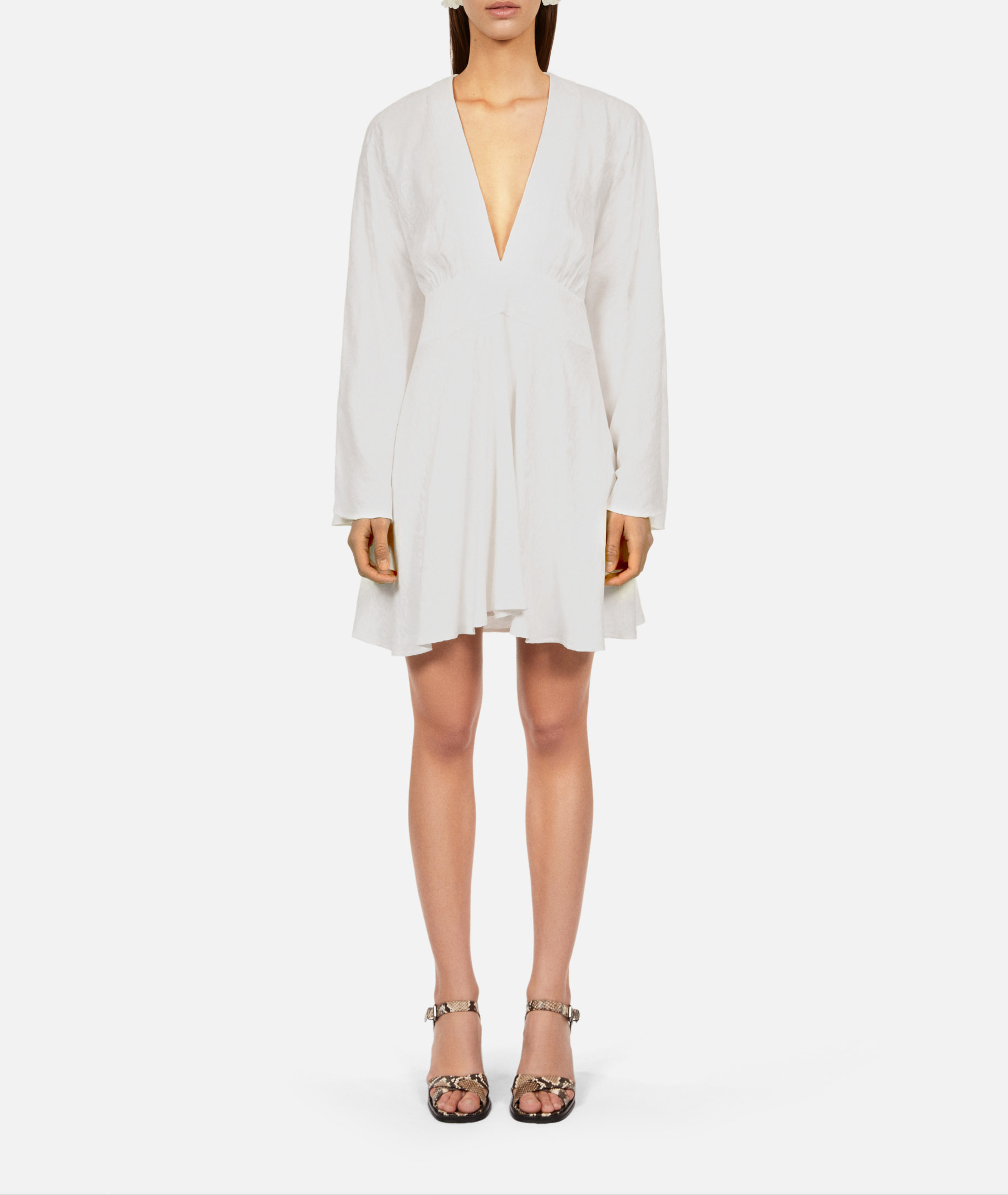 Robe courte jacquard  THE KOOPLES Blanc
