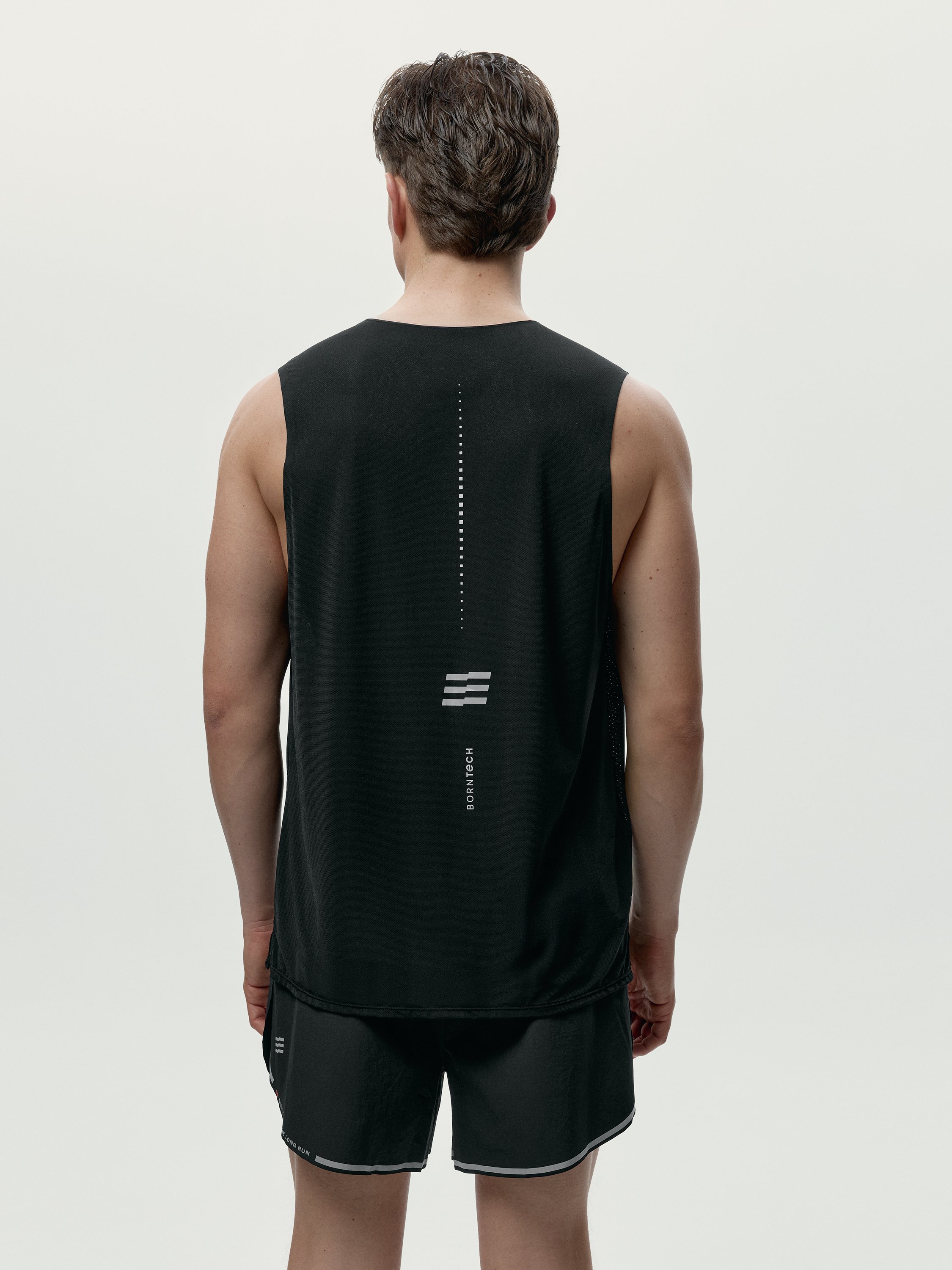 Men's running t-shirt ryder run performance BORN Black