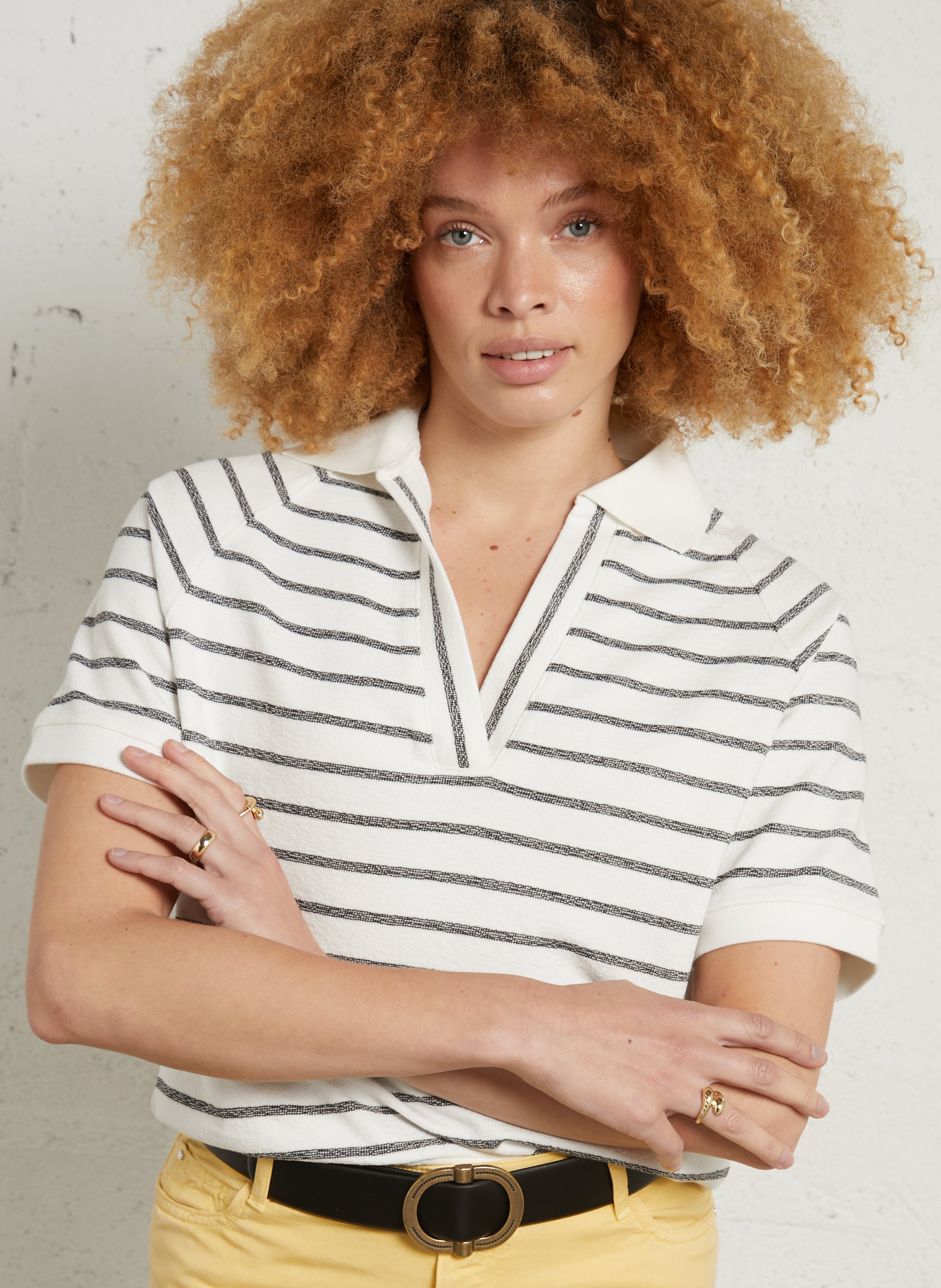 Top ample en coton MAISON 123 Beige