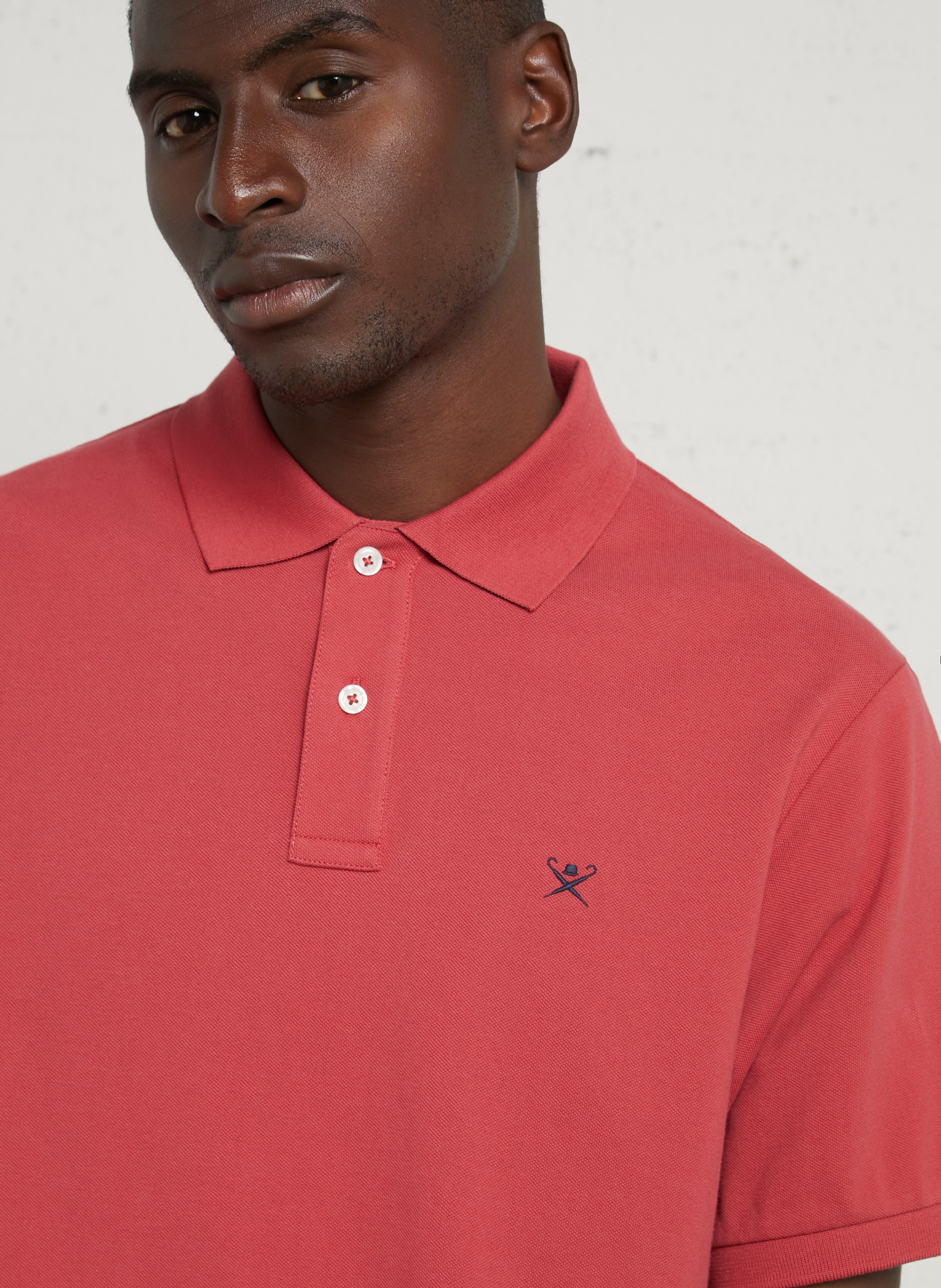 Polo droit manches courtes uni HACKETT Rouge
