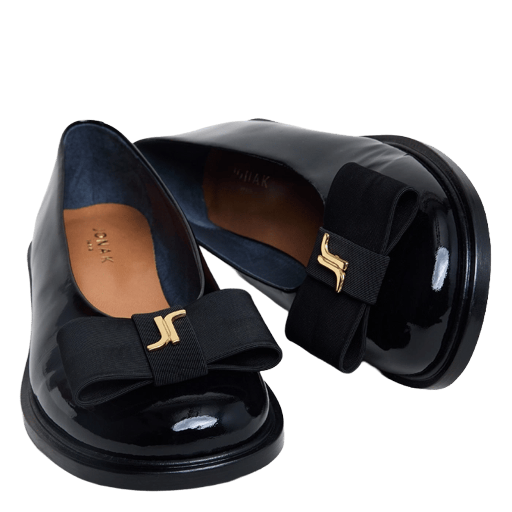 Leder-Ballerinas JONAK Schwarz