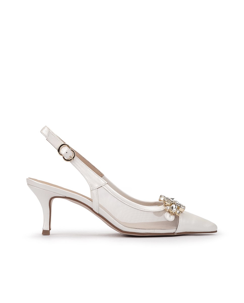 Heeled leather shoes PEDRO MIRALLES White
