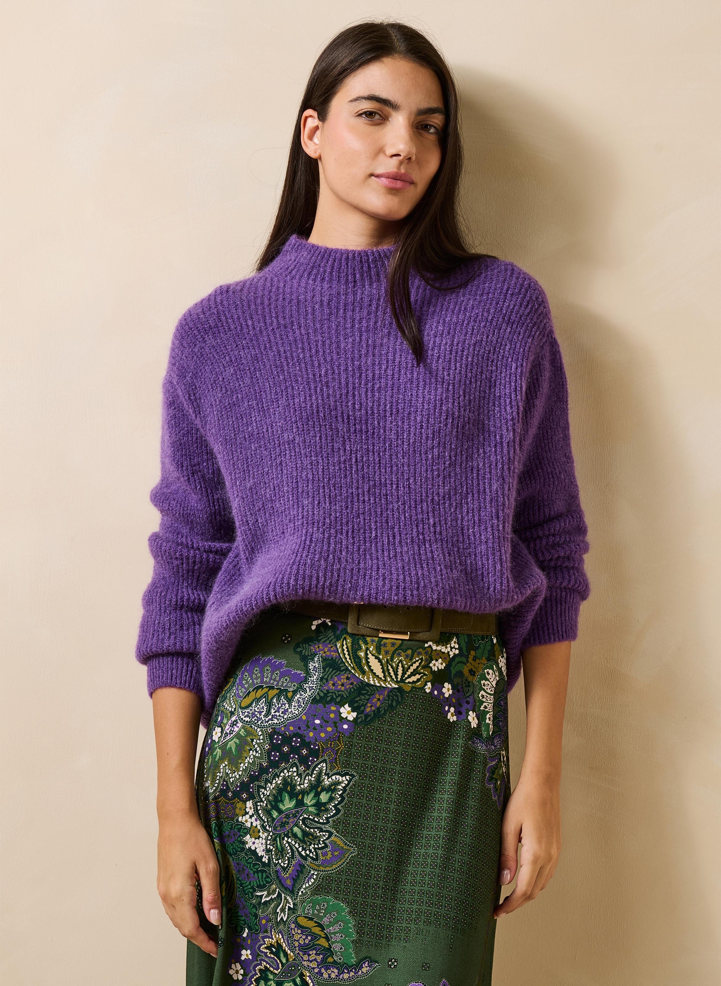 Loose-fit high-neck sweater LA FEE MARABOUTEE