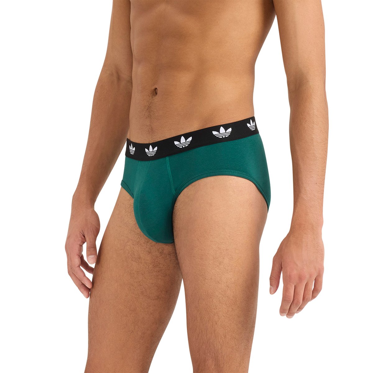 Pack of 3 men's comfort flex cotton briefs by adidas Originals ADIDAS UNDERWEAR Multicolored