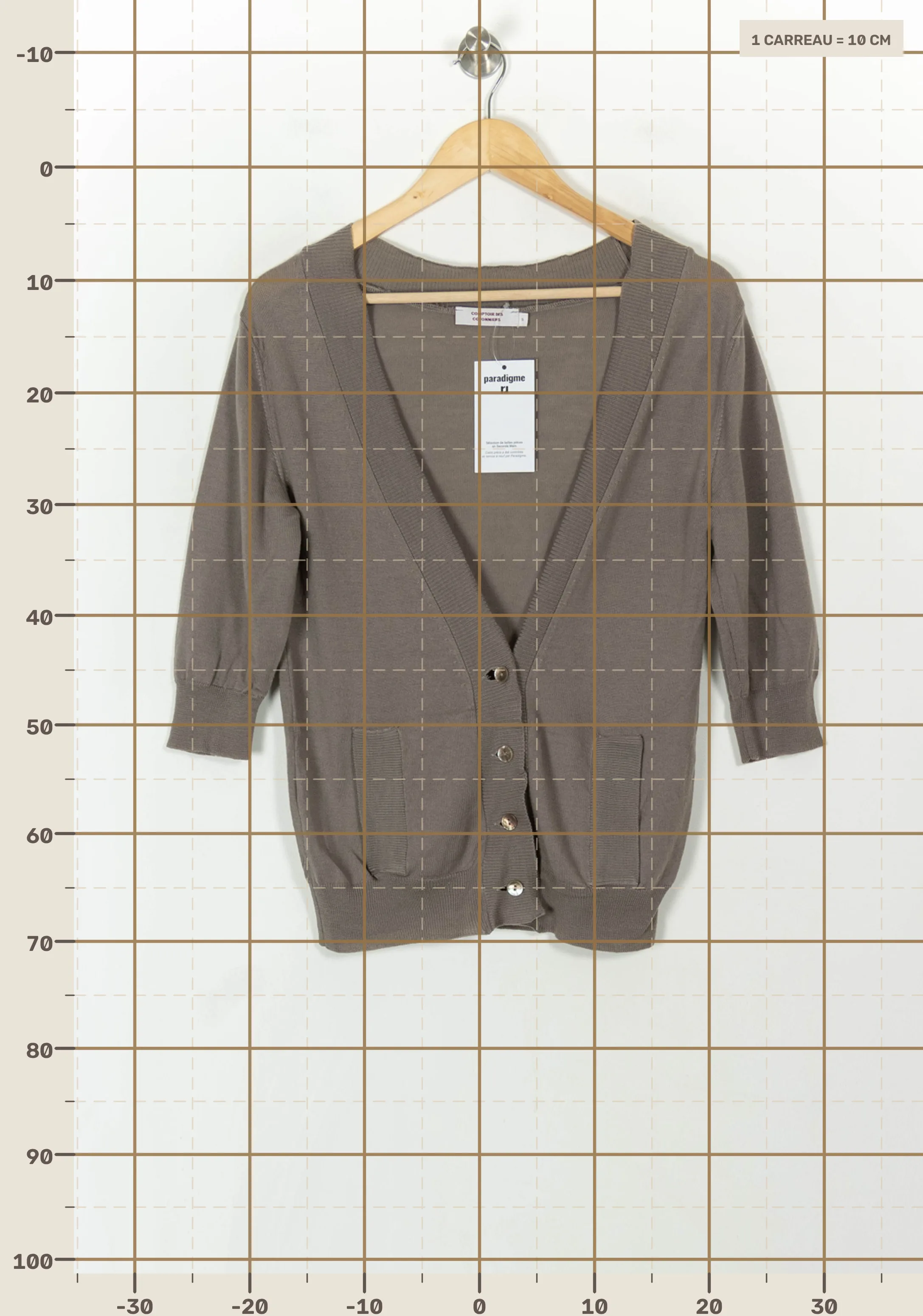 Cardigan COMPTOIR DES COTONNIERS - Seconde main Brown