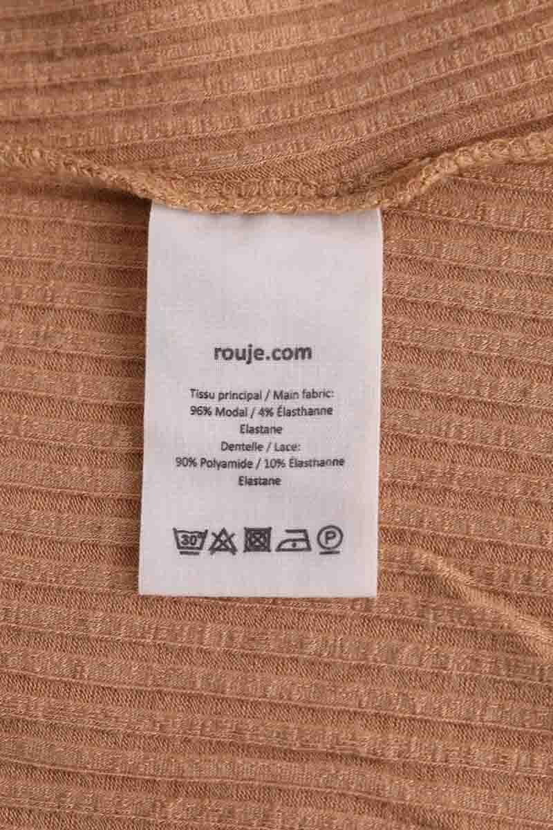 T-shirt ROUJE - Seconde Main Beige
