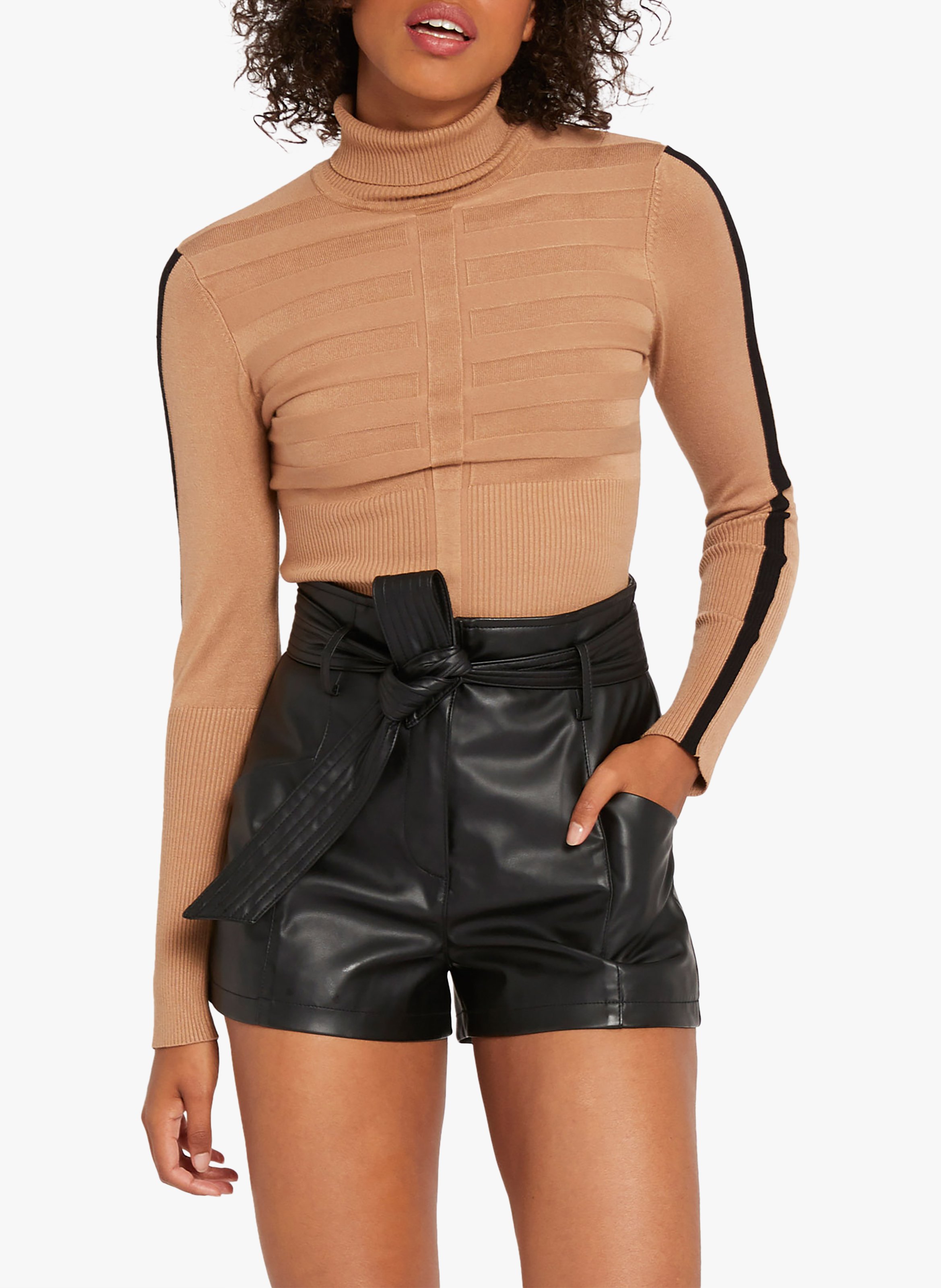 Pull col roulé moulant MORGAN