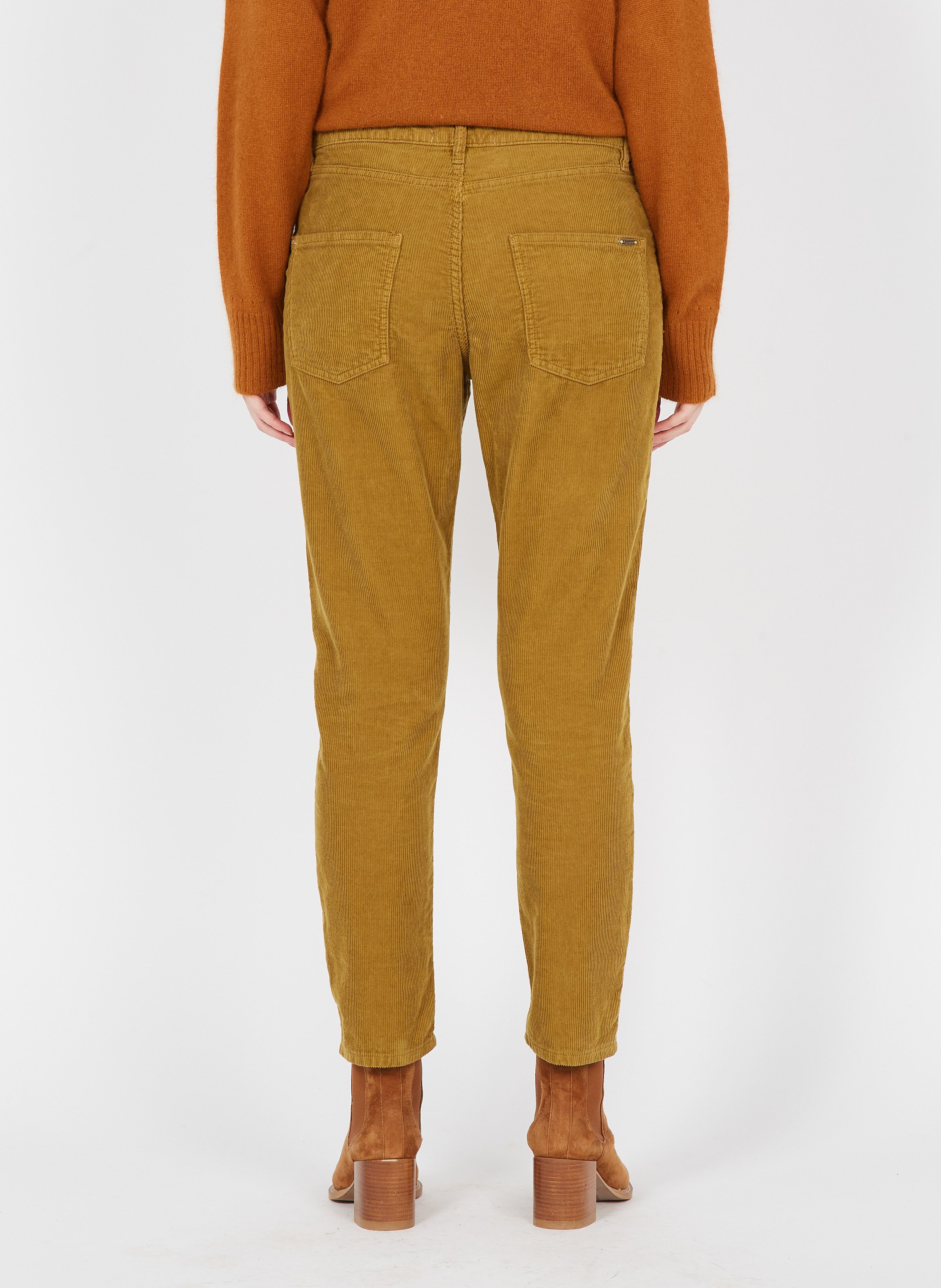 Gerade geschnittene Baumwoll-Cordhose ACQUAVERDE Braun