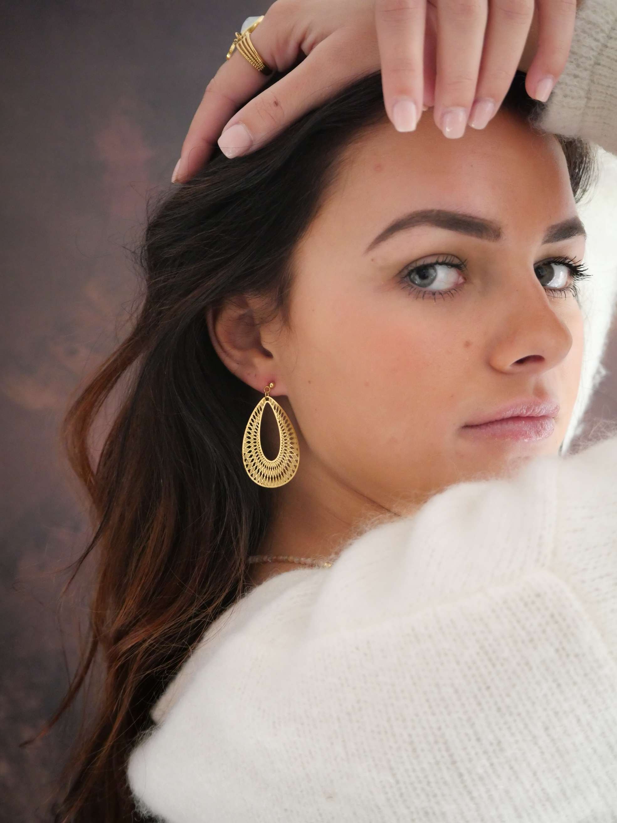 Earrings GINANDGER Blue