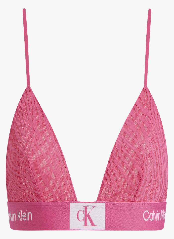 Pink Lace triangle bra