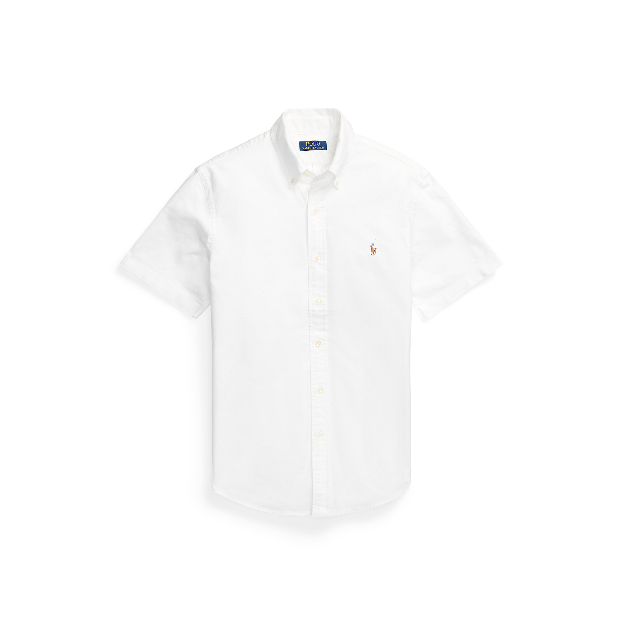 Slim-fit cotton shirt with button-down collar POLO RALPH LAUREN White