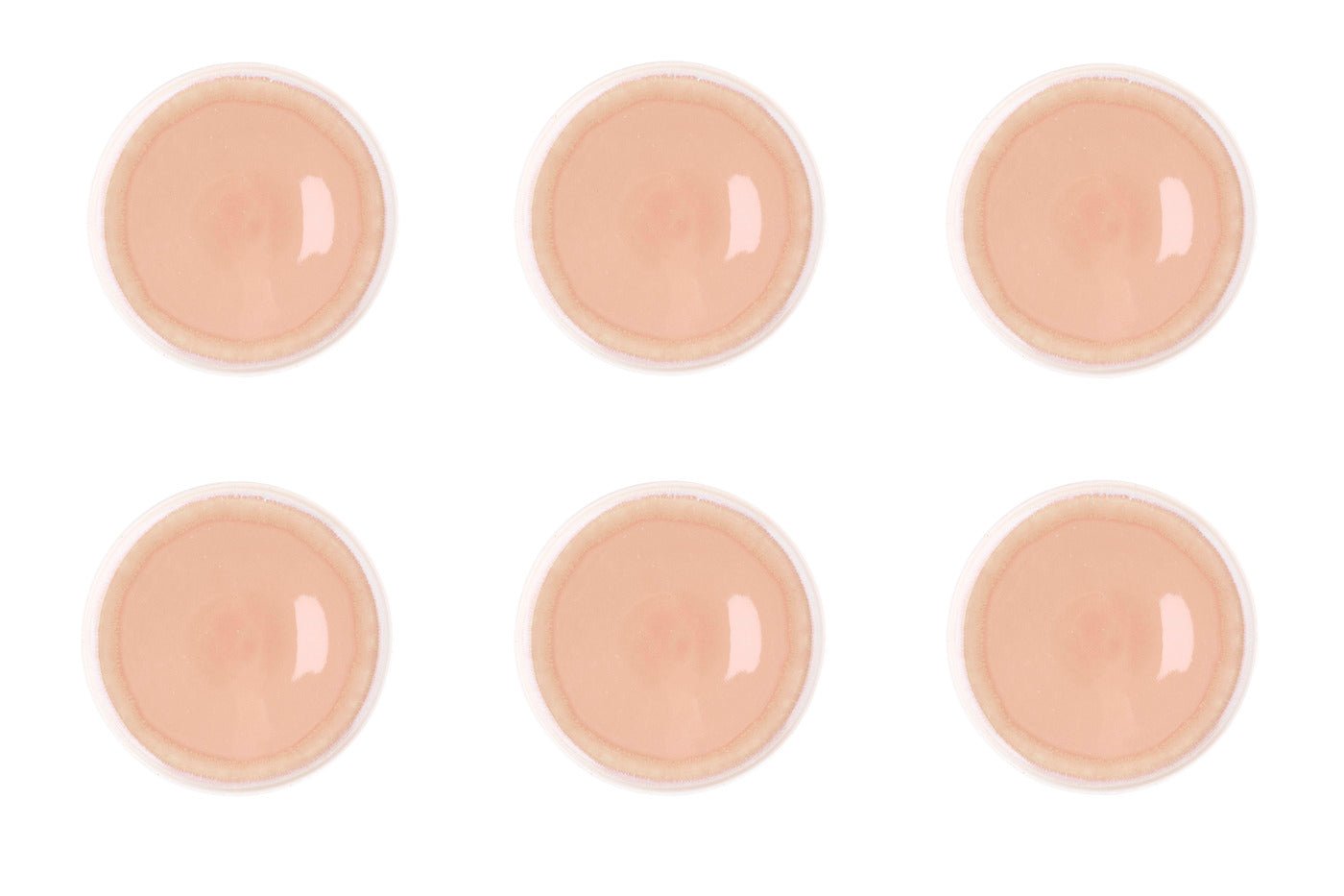 Oxygen plate ø21.5cm - 6 pieces - powder pink BJORN Pink