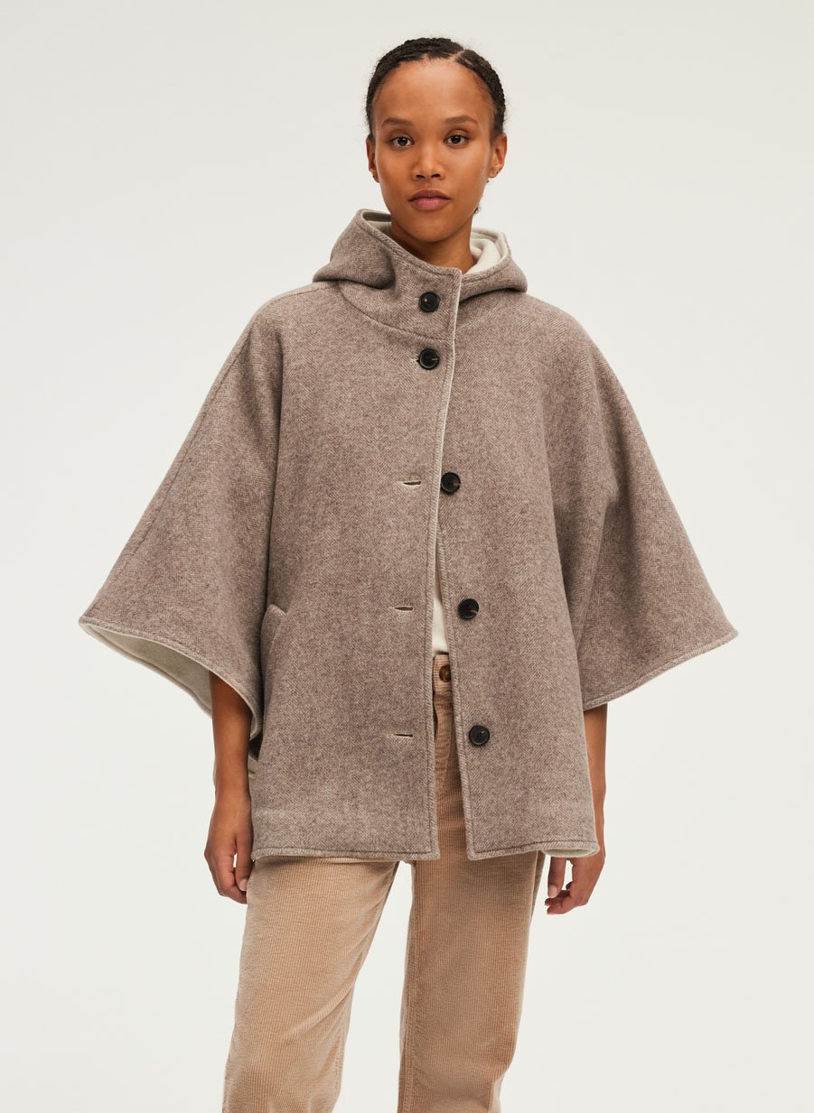 Batwing cape coat online