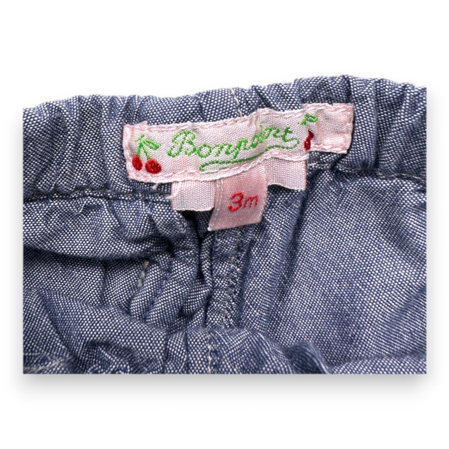 Blue Baby Bloomers - 3 months BONPOINT - Seconde Main Blue