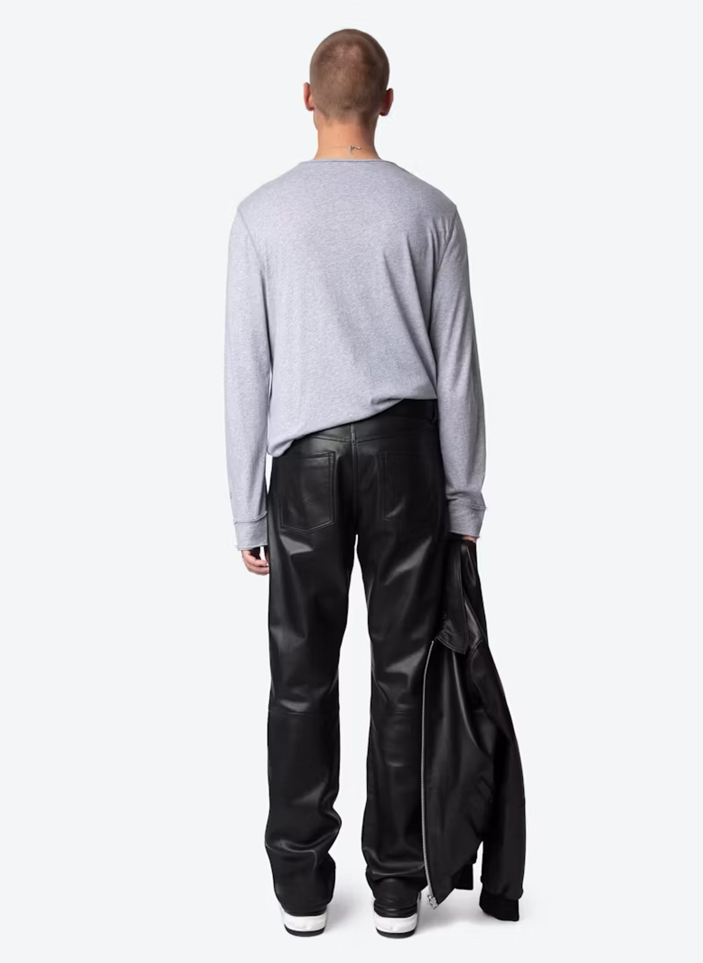 Straight-cut organic cotton T-shirt ZADIG&VOLTAIRE Grey