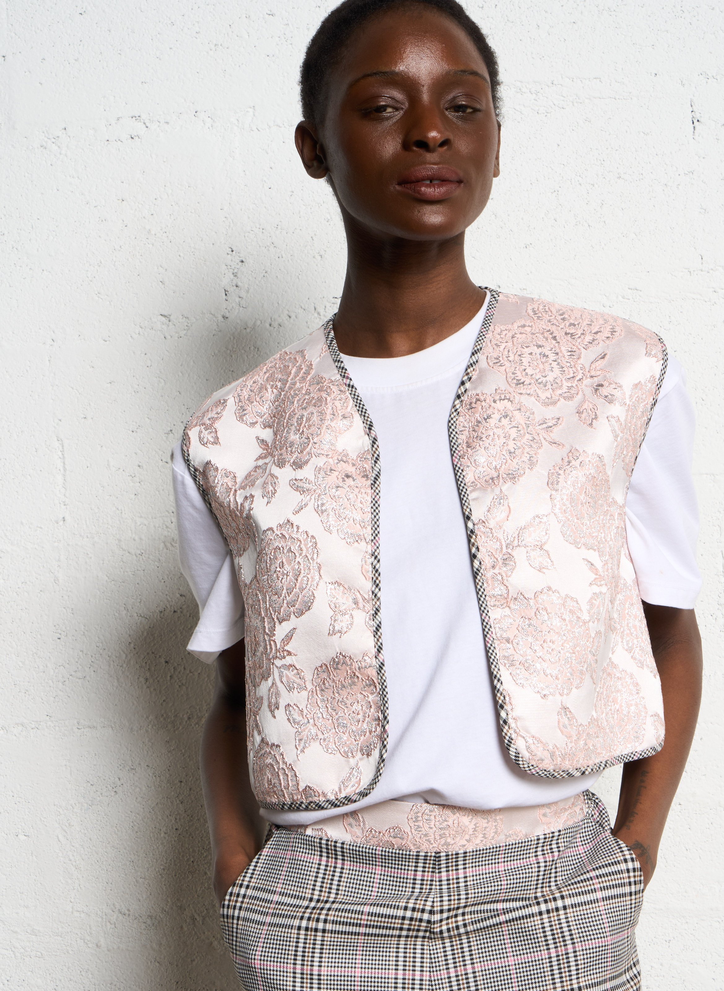 Sleeveless printed cardigan IMPERIAL Multicolored