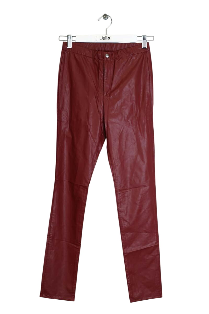 Slim leather pants ISABEL MARANT ÉTOILE - SECONDE MAIN Red