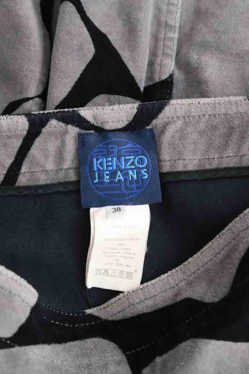 Cotton skirt KENZO - SECONDE MAIN Grey