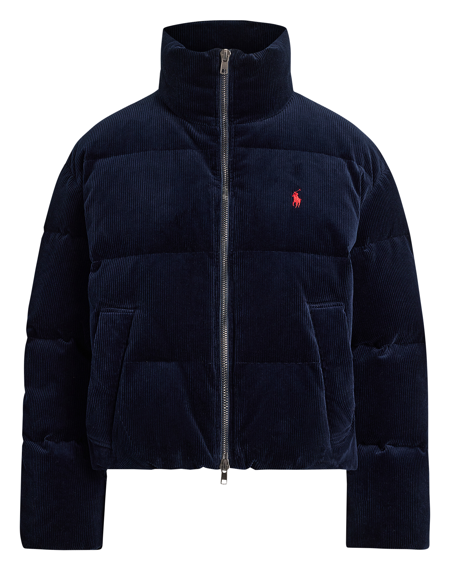 Doudoune col montant en coton mélangé POLO RALPH LAUREN Bleu