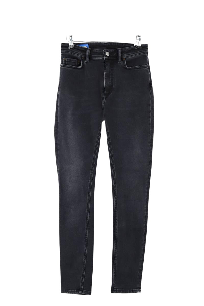 Cotton skinny jeans ACNE STUDIOS - Seconde Main Black