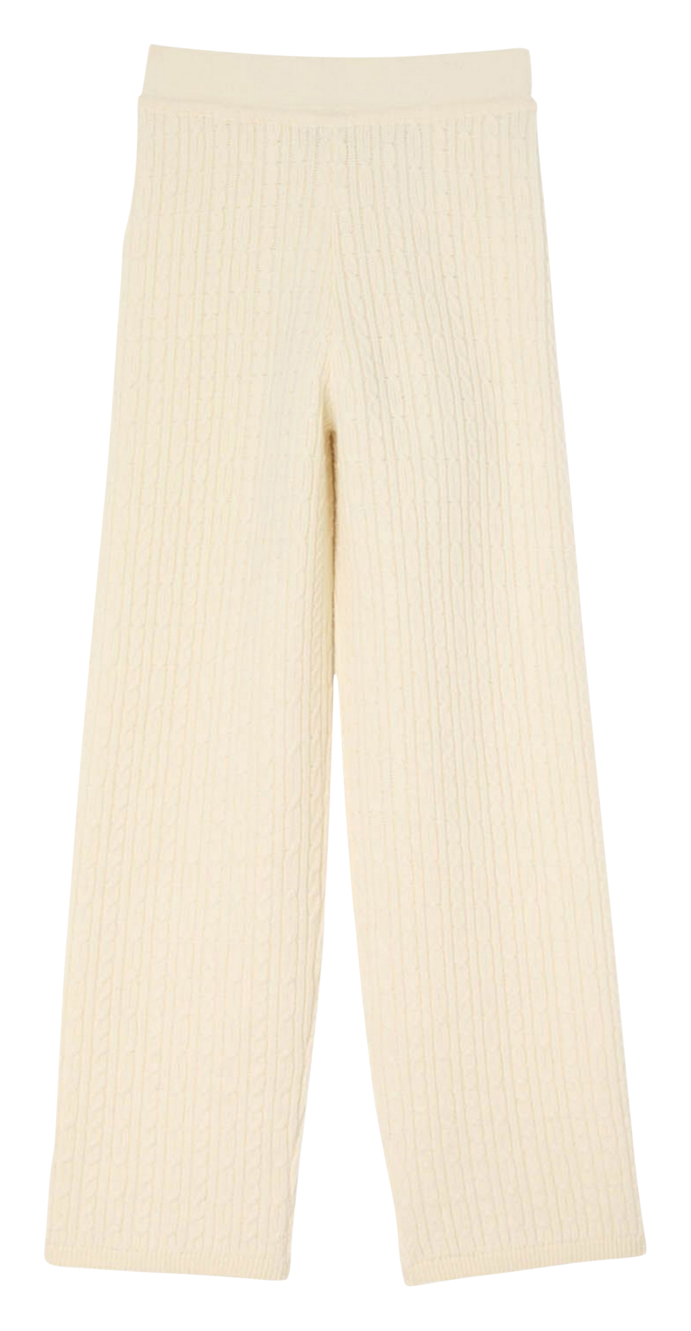 Straight wool trousers with braided detail SANDRO White