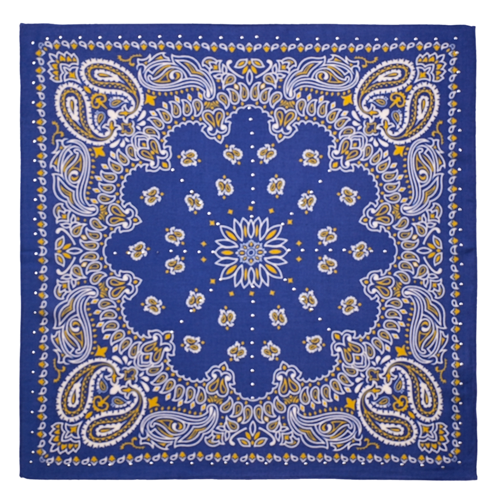 Bandana printed scarf WILD Blue