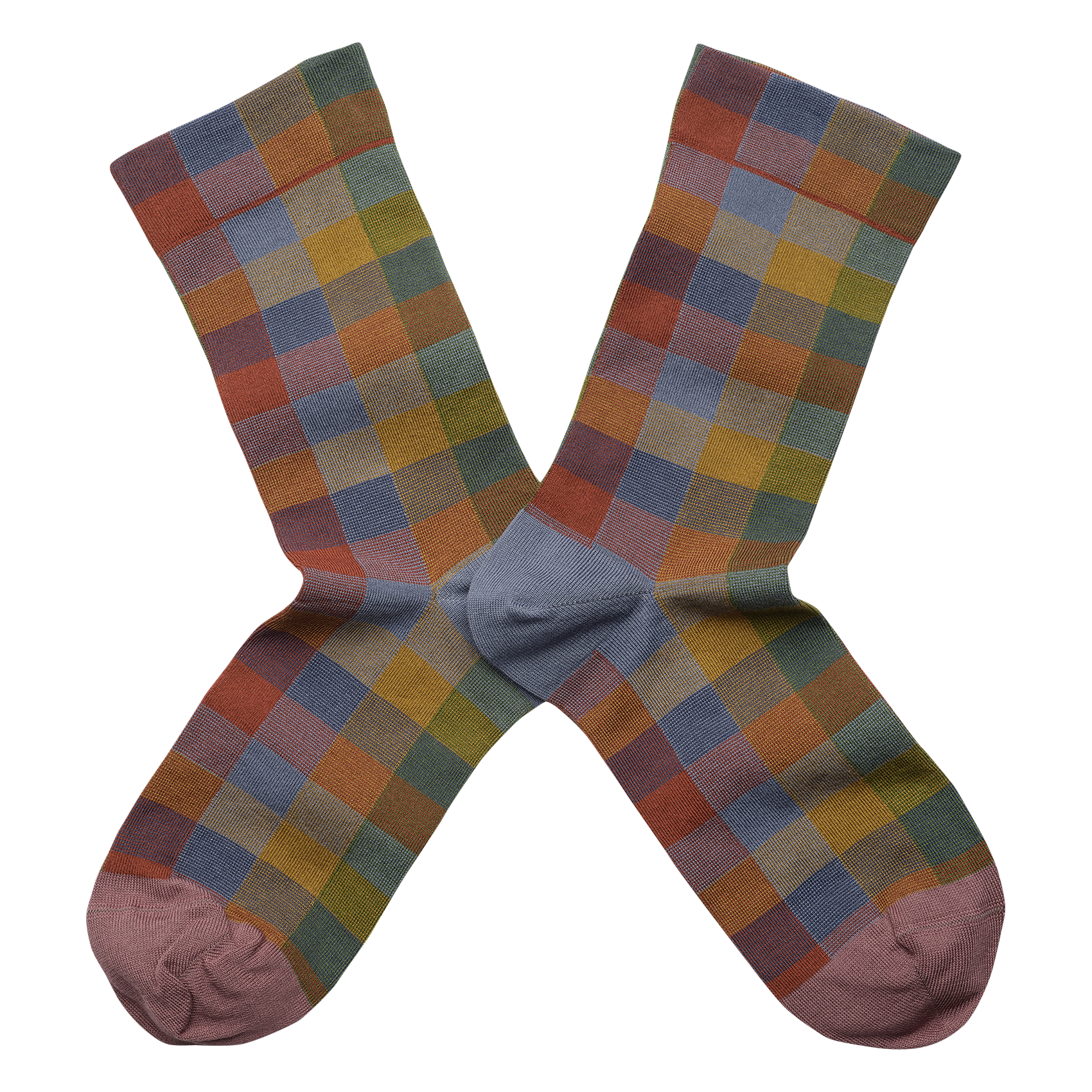 Chaussettes en coton mélangé à carreaux BONNE MAISON Multicolore