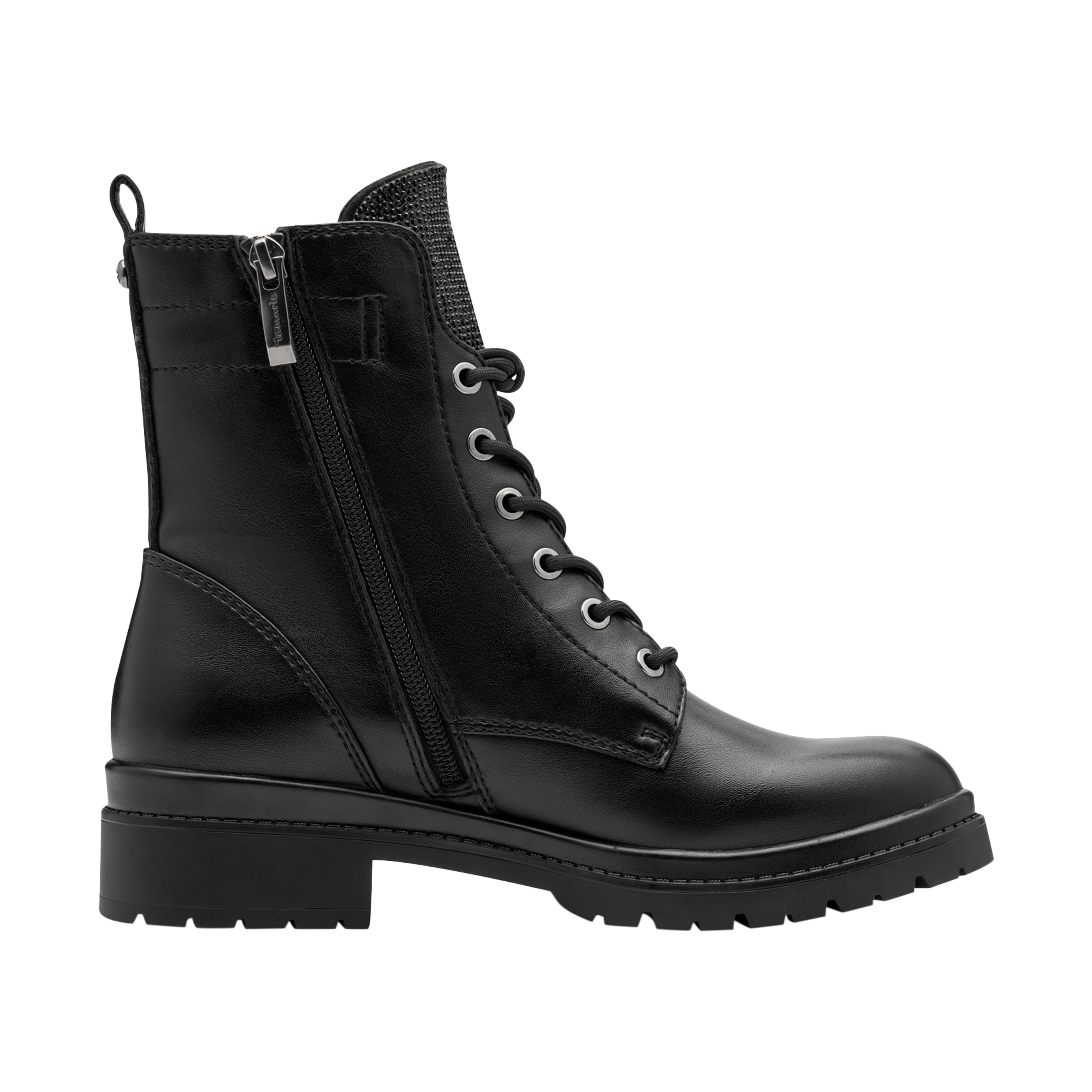 Leather ankle boot TAMARIS Black