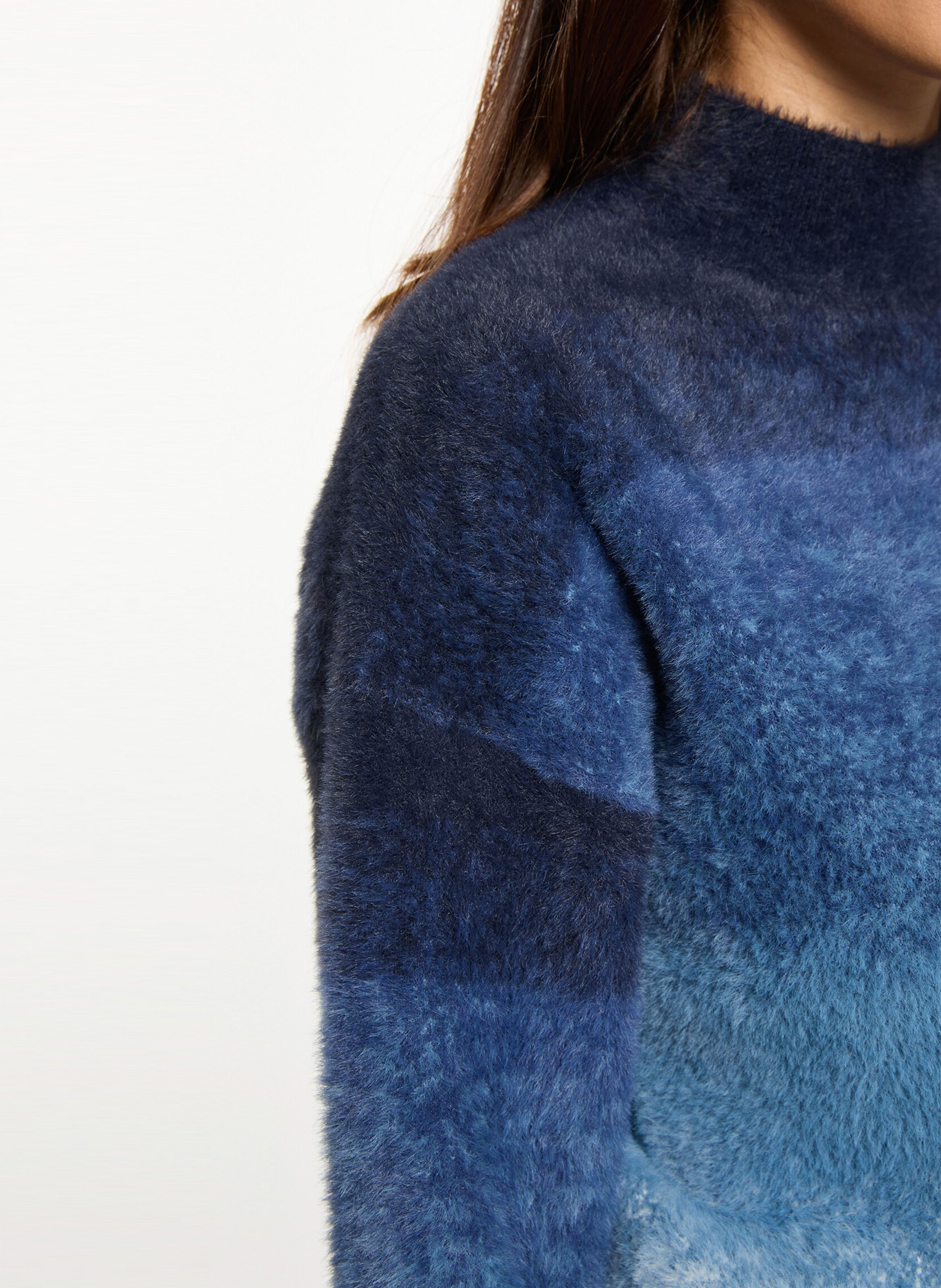 Pull col montant MORGAN Bleu