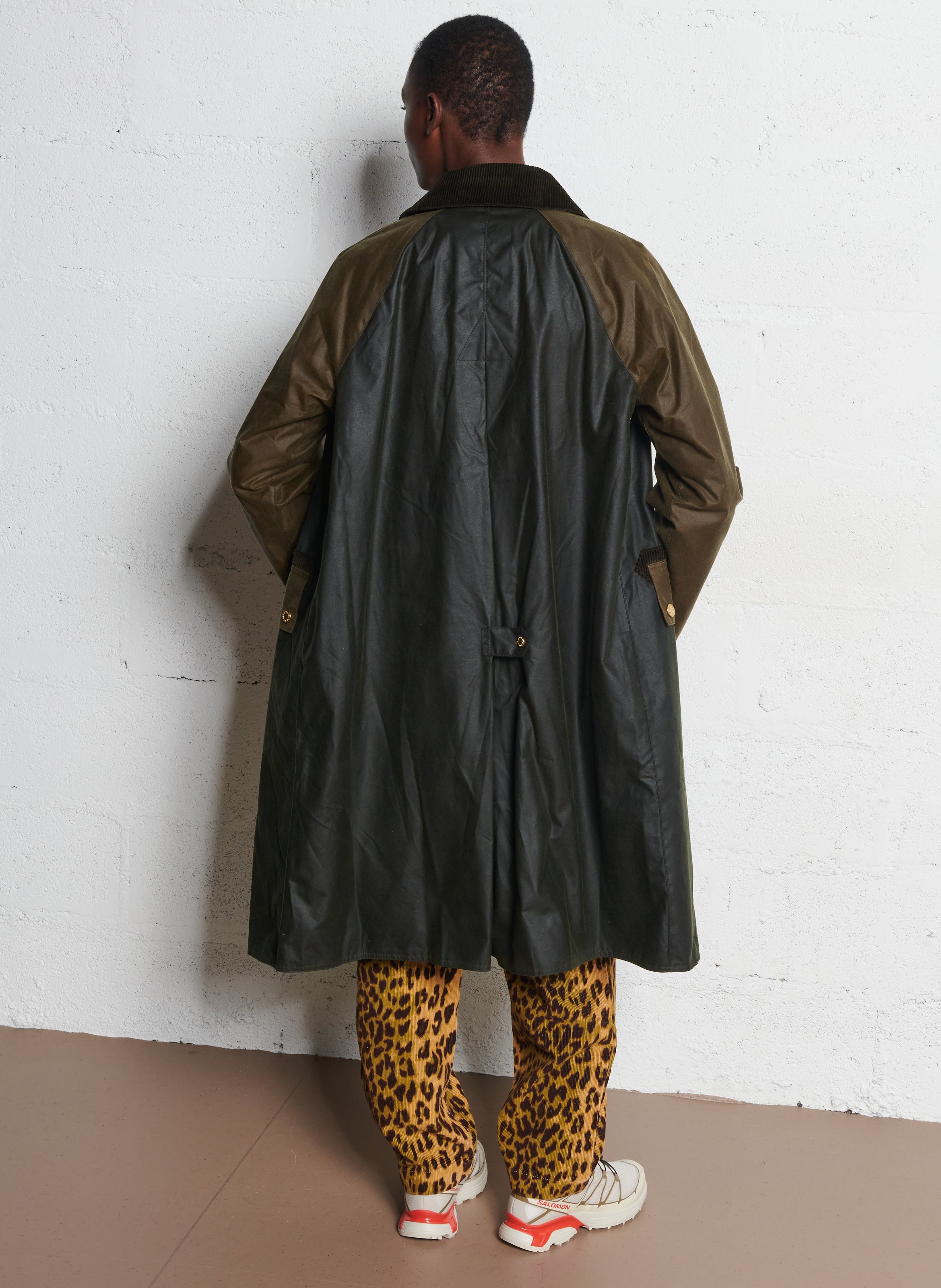 Veste droite en coton BARBOUR Kaki