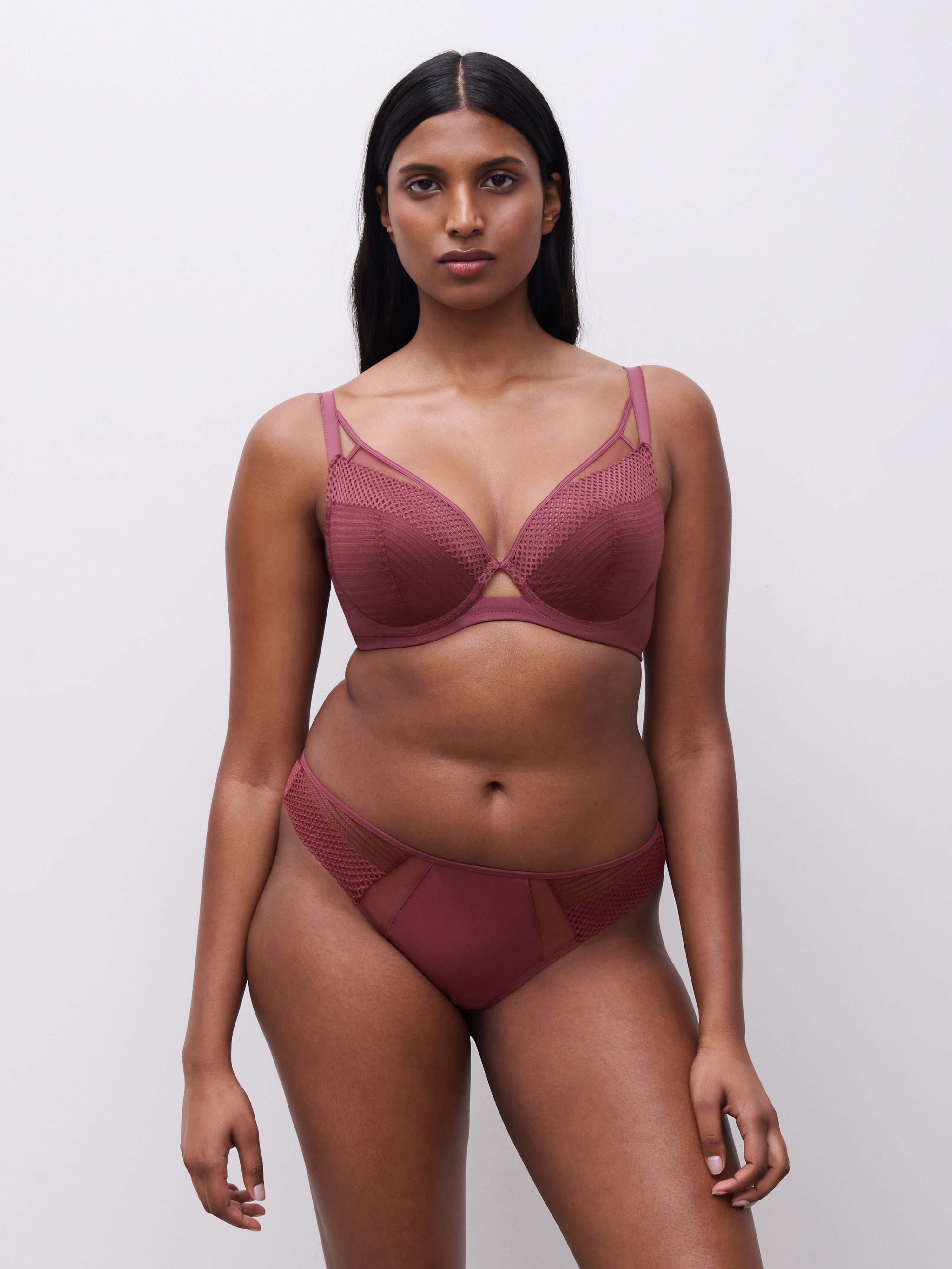 Plunge cup bra CHANTELLE PULP Red