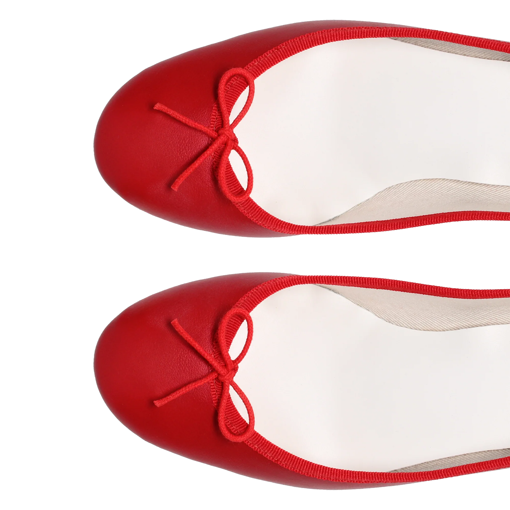 Ballerines à petits talons en cuir REPETTO Rouge