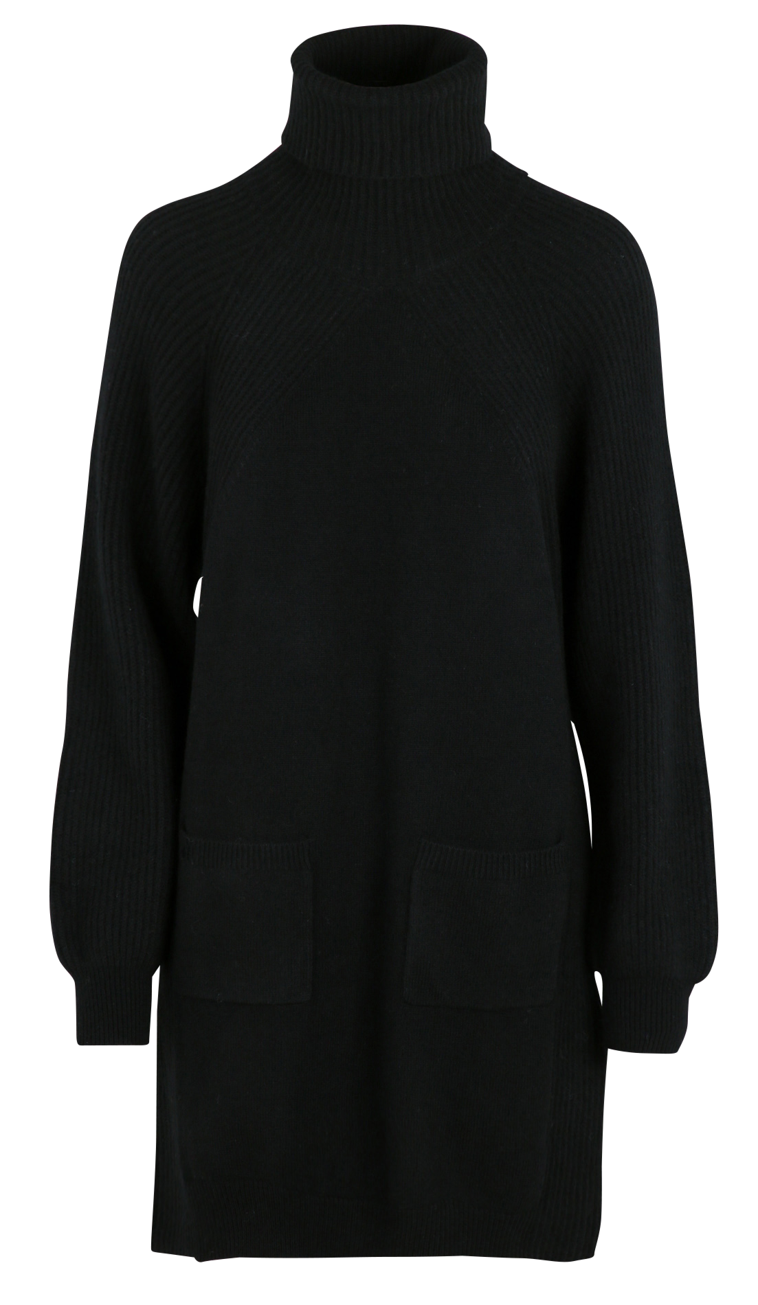 Short wool turtleneck dress LIU JO Black