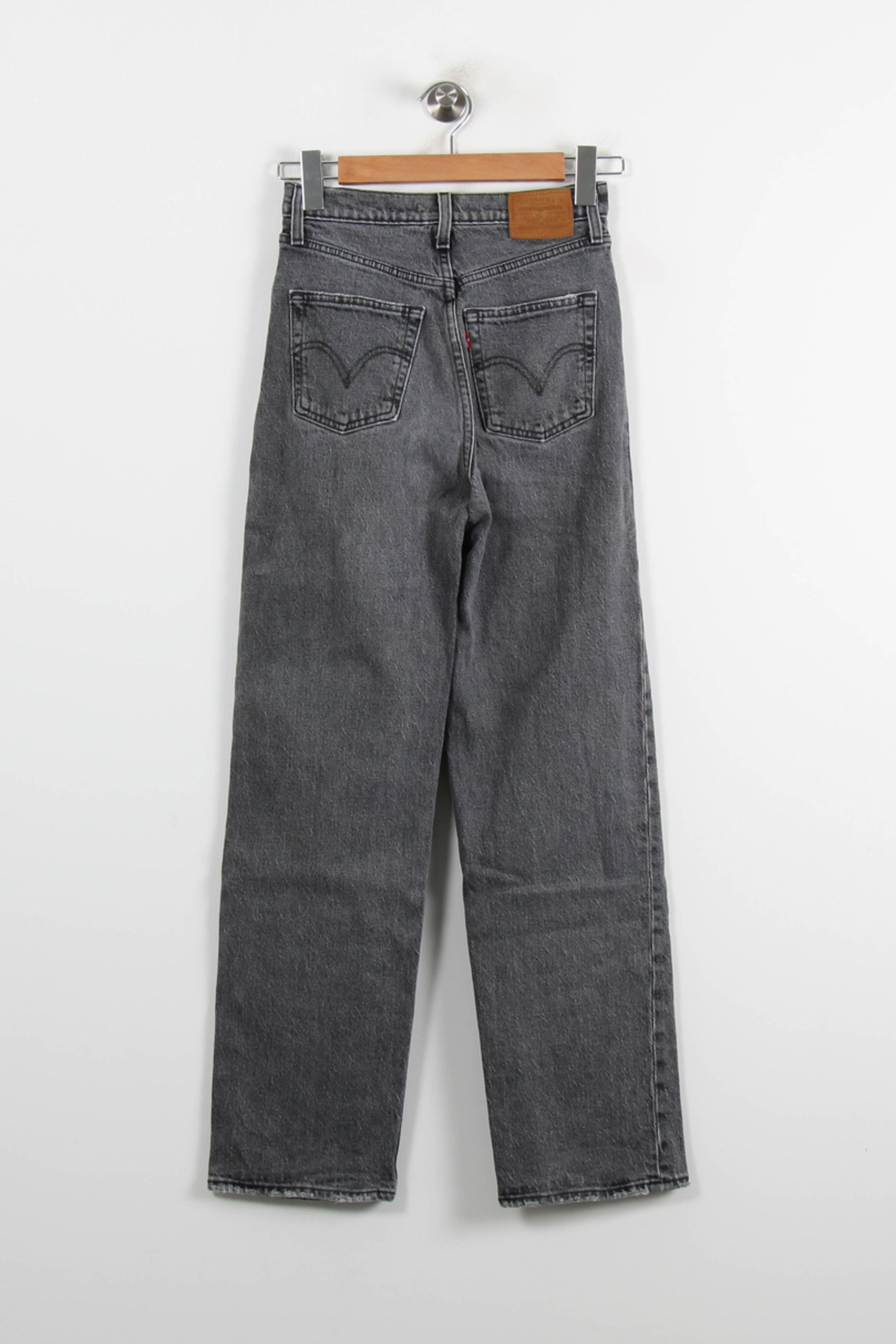 Cropped slim jeans with studs LEVI'S - Seconde main Grey