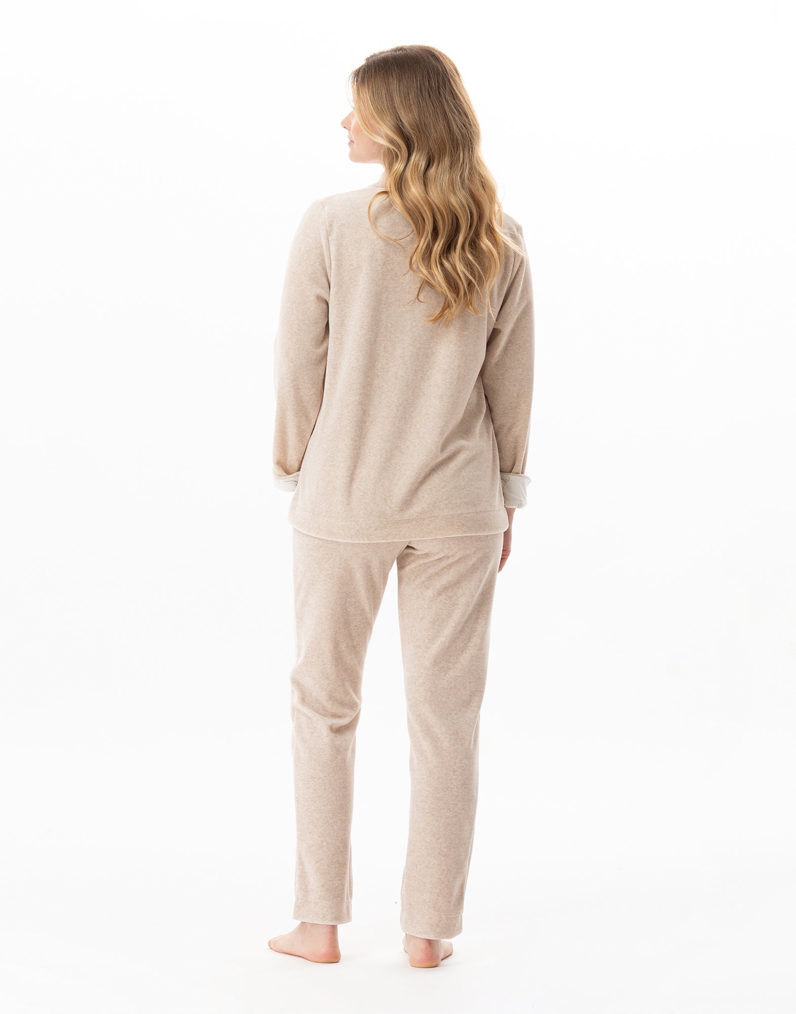 Velour pajamas LE CHAT Beige