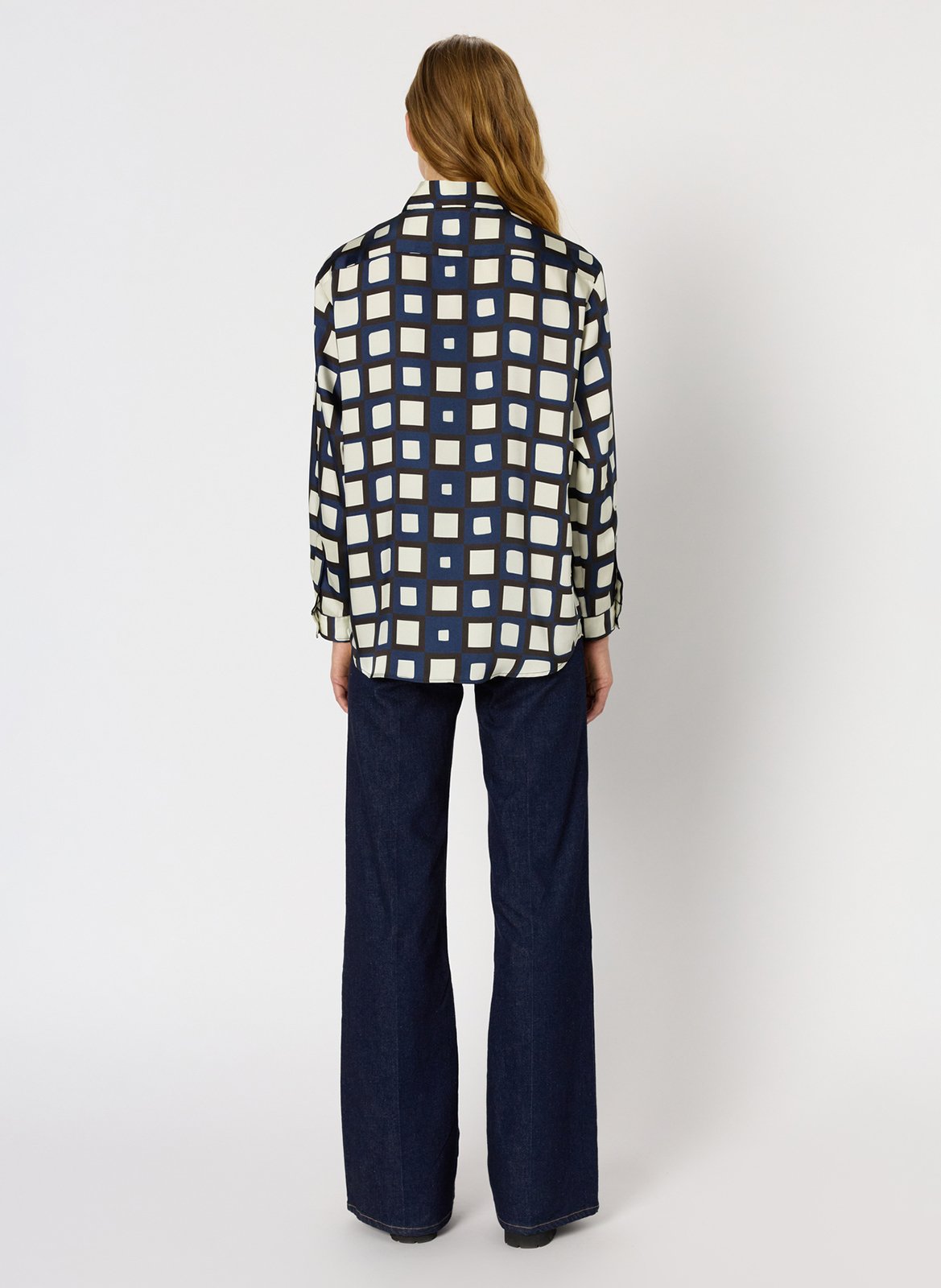 Chemise droite col classique à carreaux GERARD DAREL Bleu