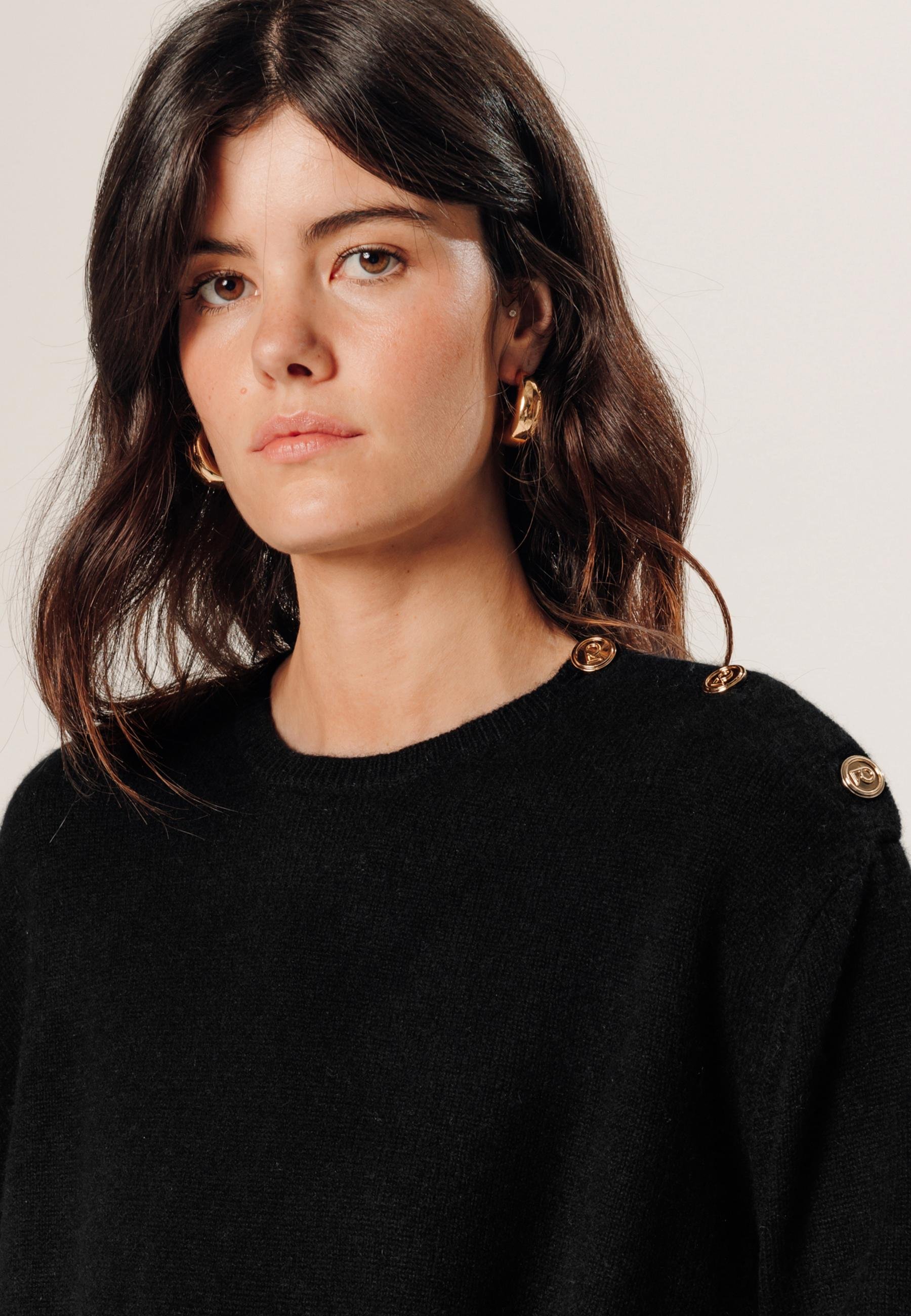 Oversized cashmere sweater RODIER Black