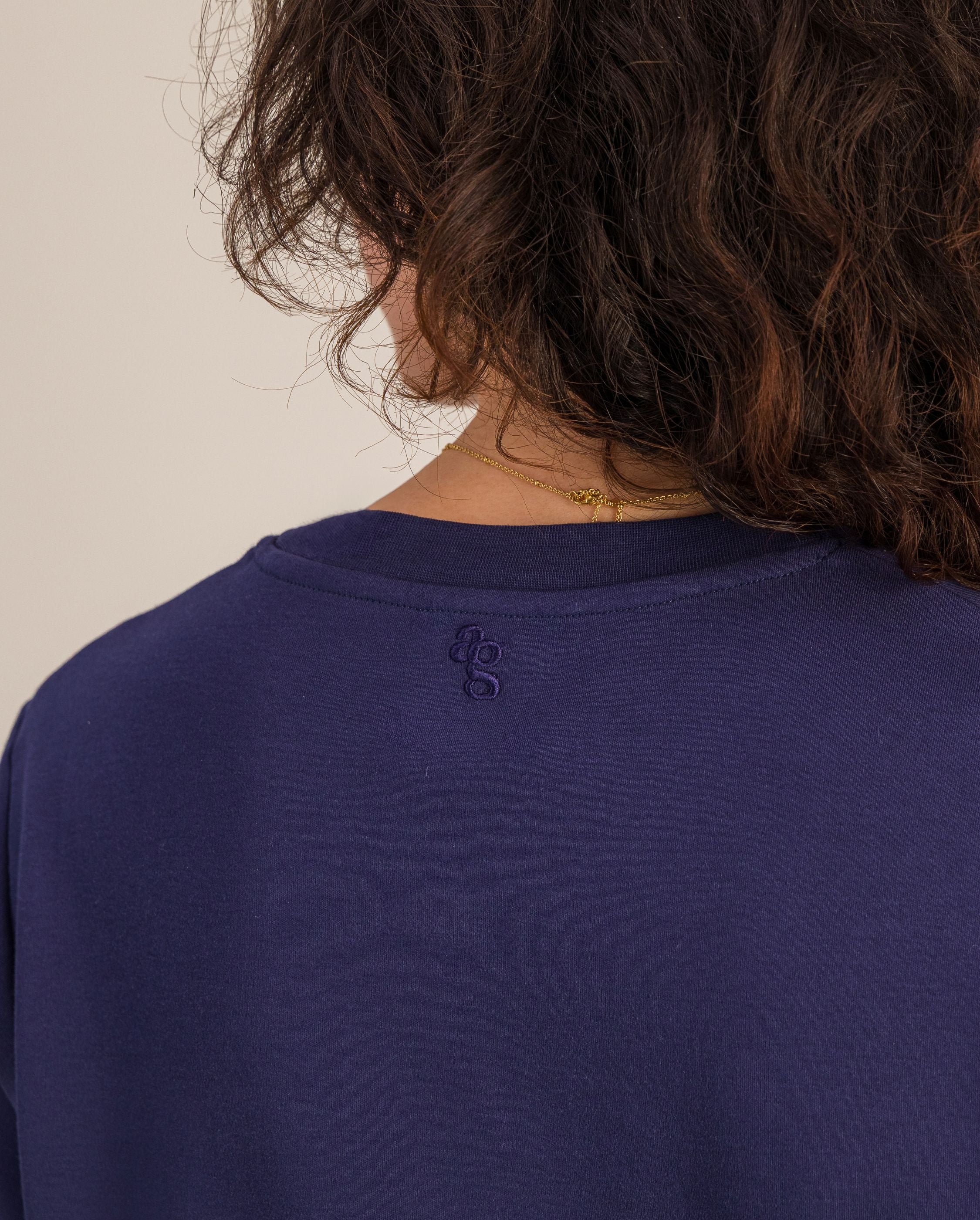 Women's organic cotton t-shirt, blue ANGARDE Blue