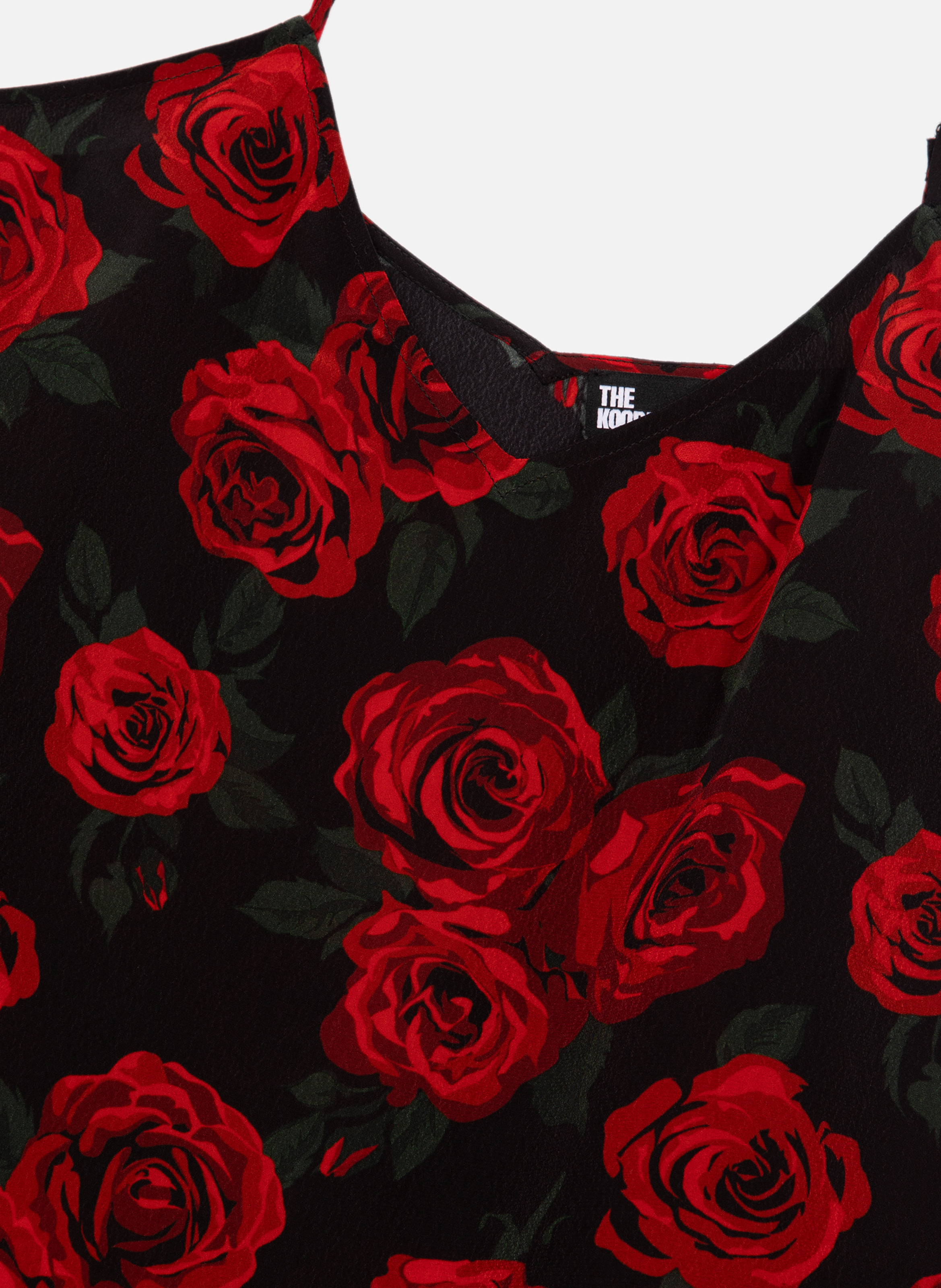 Floral printed camisole Black