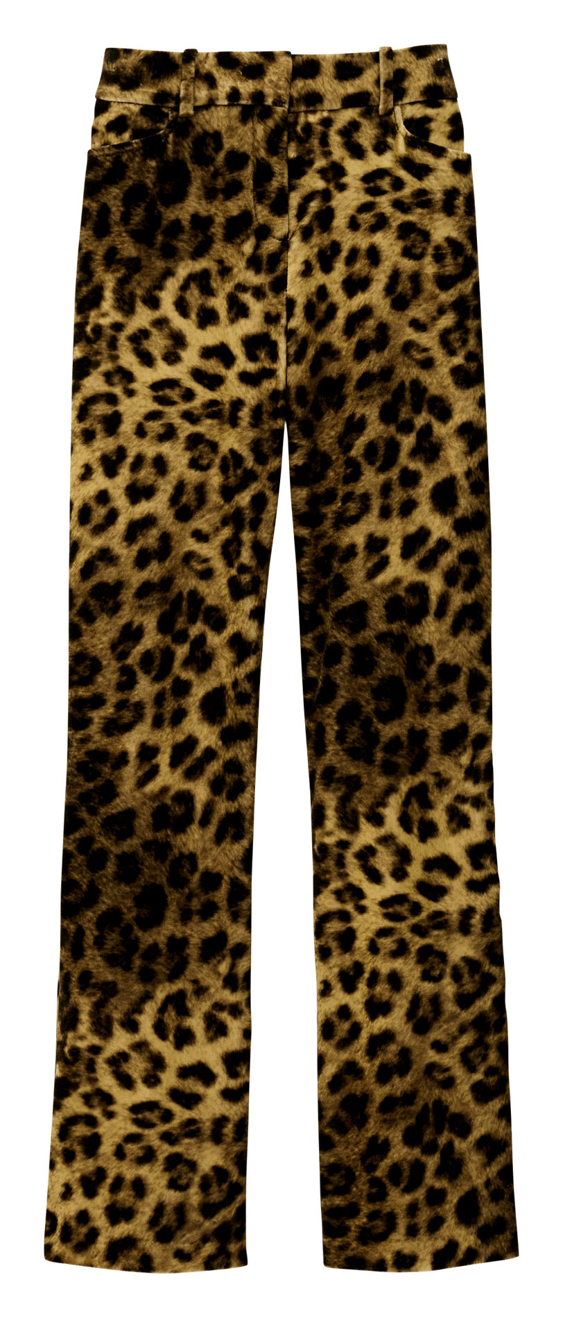 Rechte broek met luipaardprint BA&SH Beige