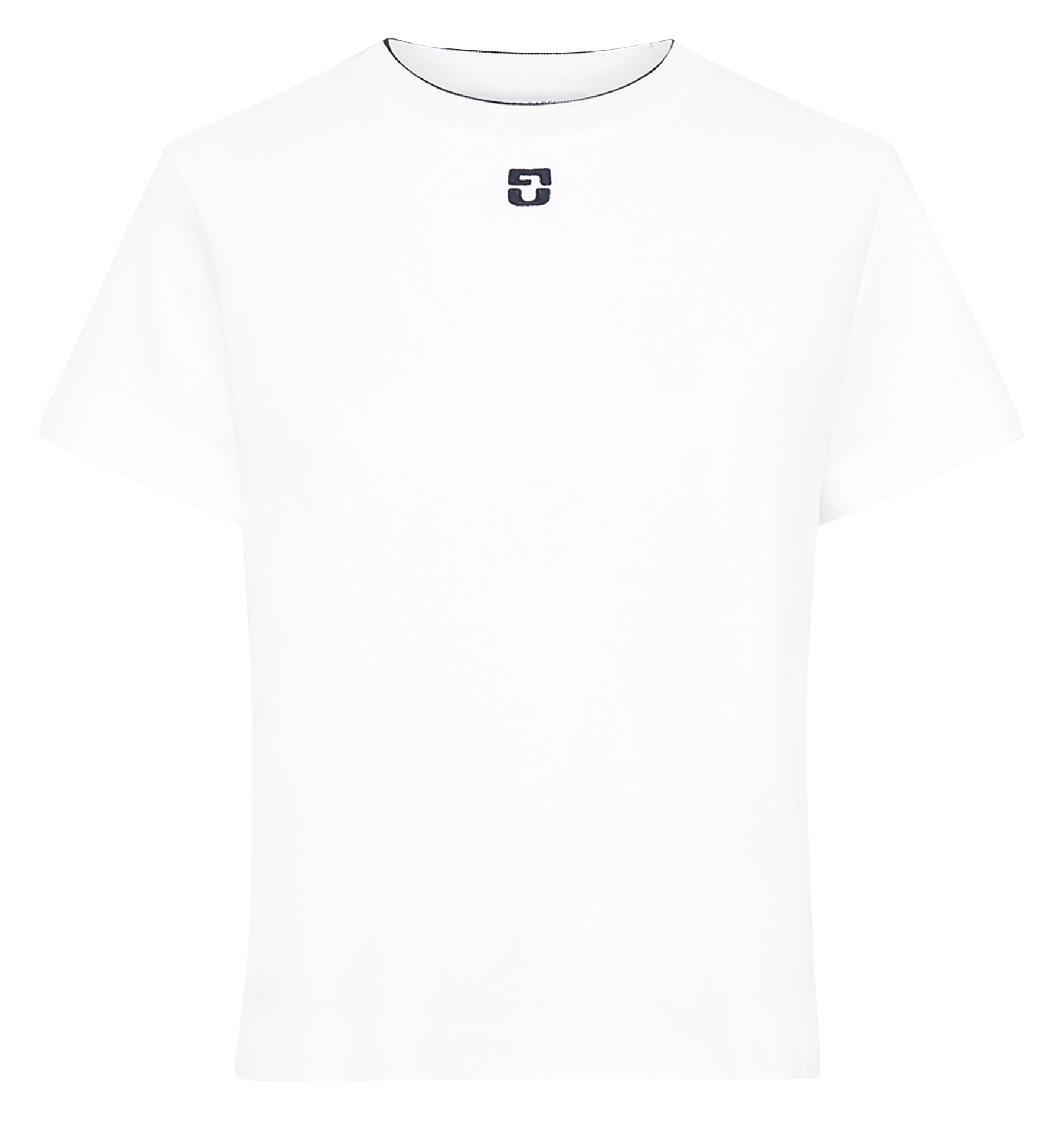 Gerade geschnittenes Rundhals-T-Shirt aus Baumwolle GERARD DAREL Weiss