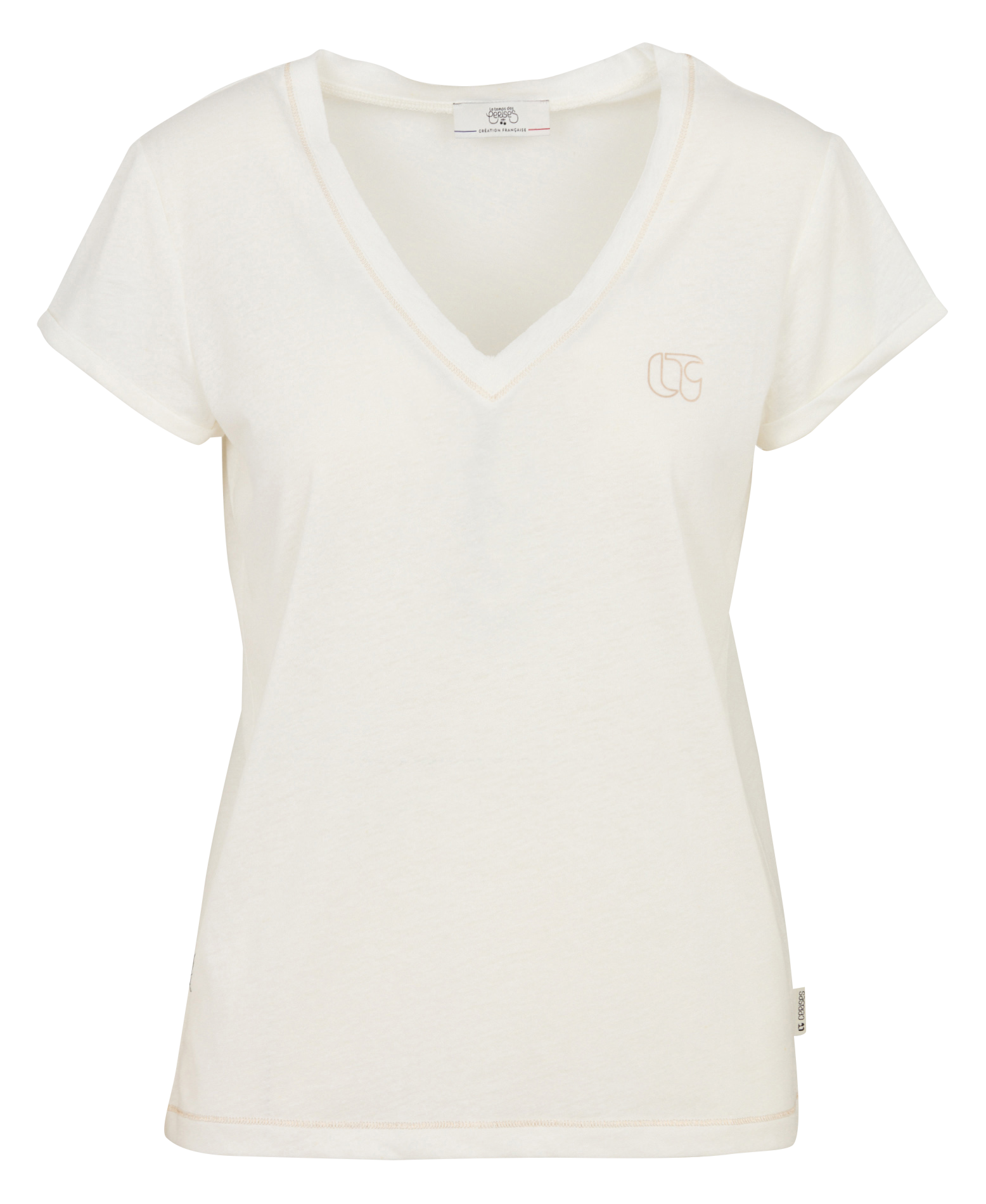 Tommy Badge T-shirt LE TEMPS DES CERISES White