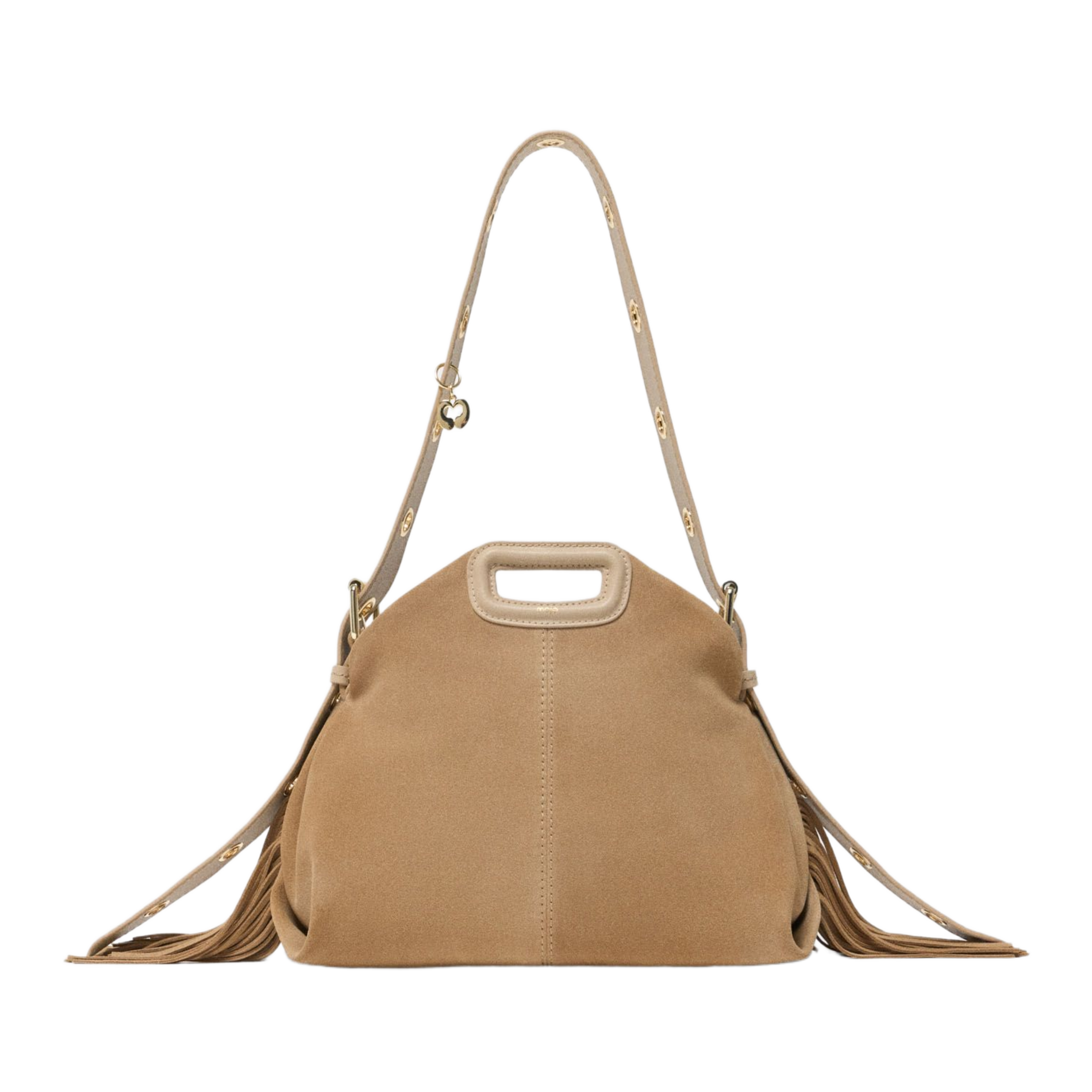 Leren clutch MAJE Bruin